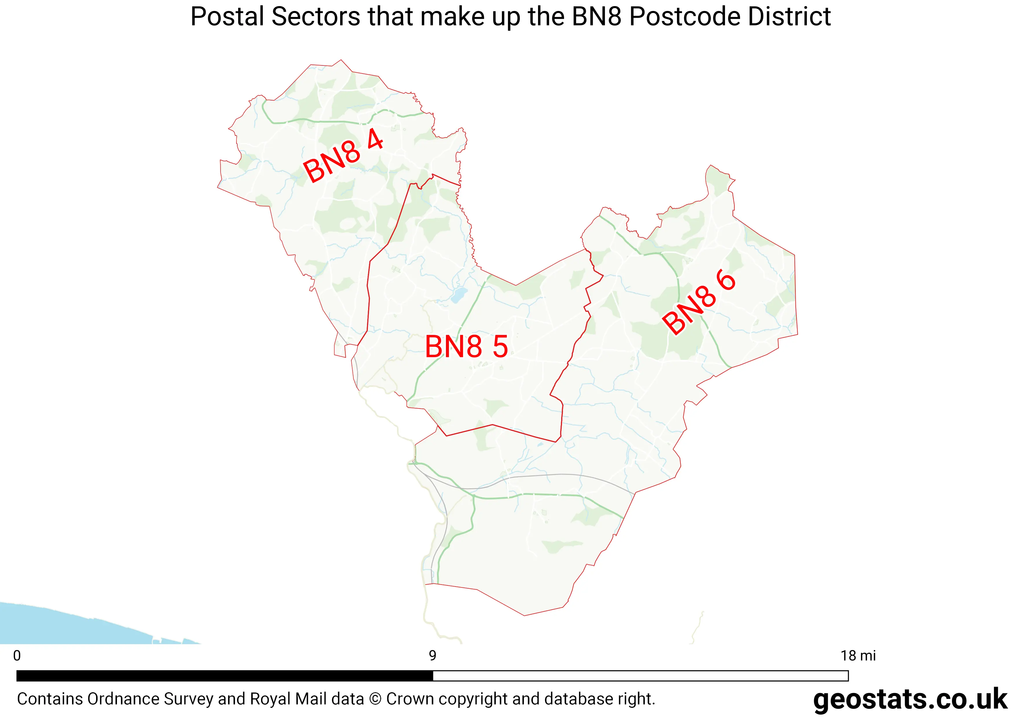 Map of the BN8  District