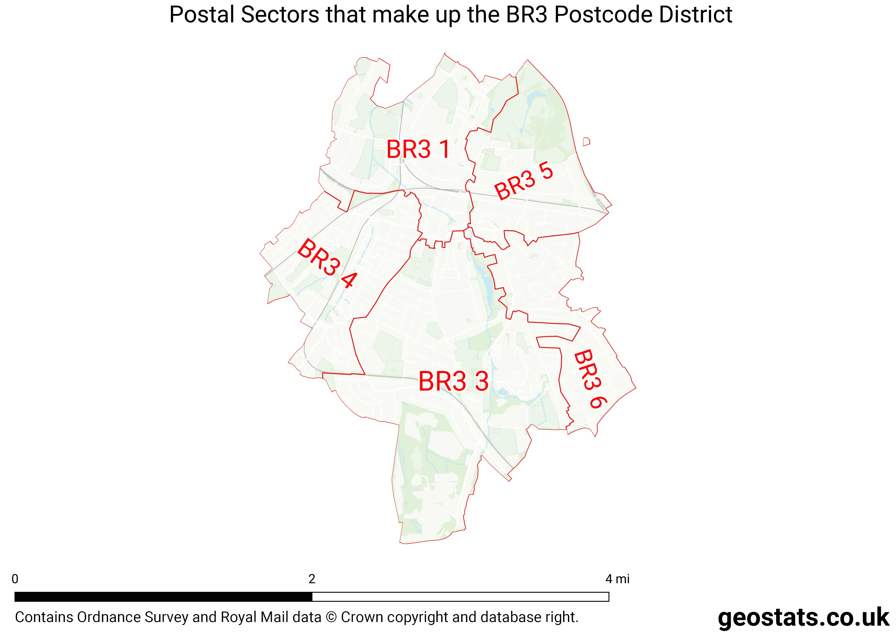 Map of the BR3  District