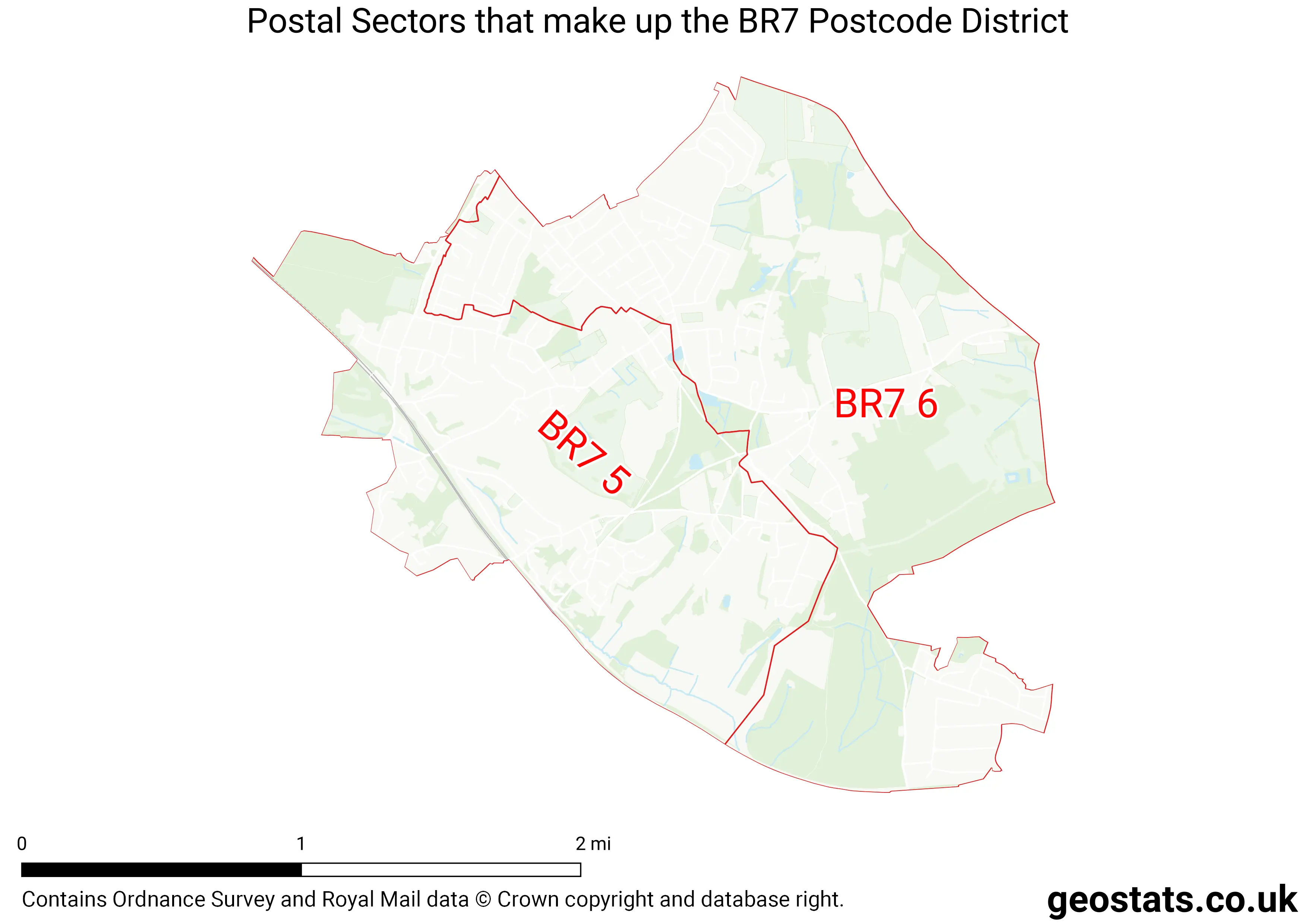 Map of the BR7  District