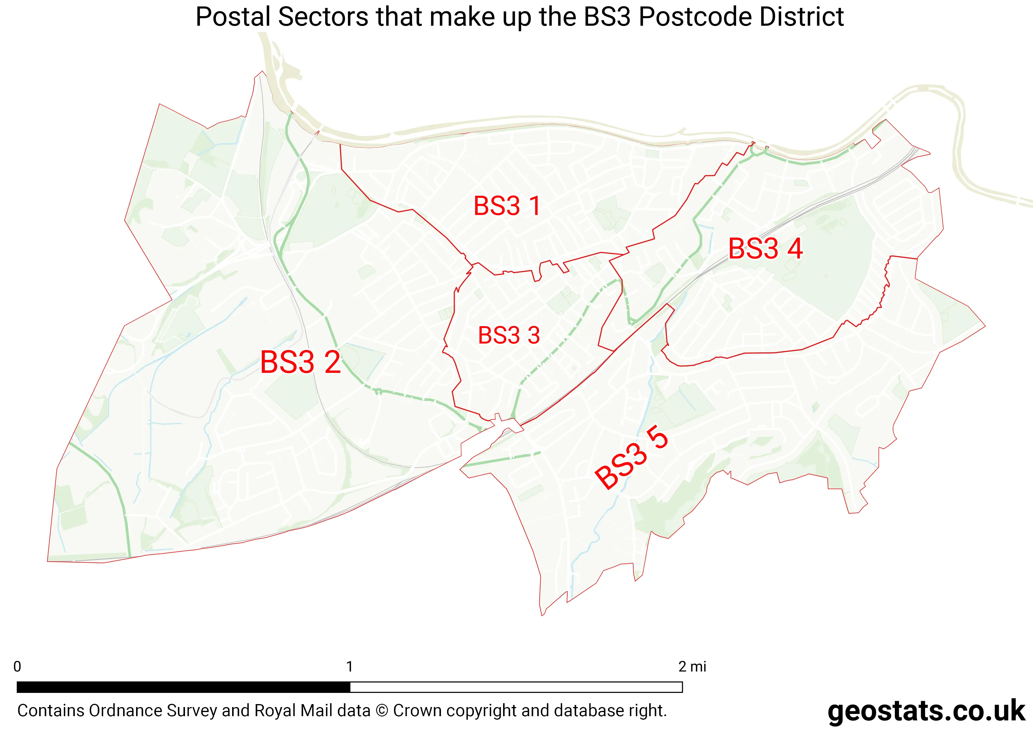 Map of the BS3  District