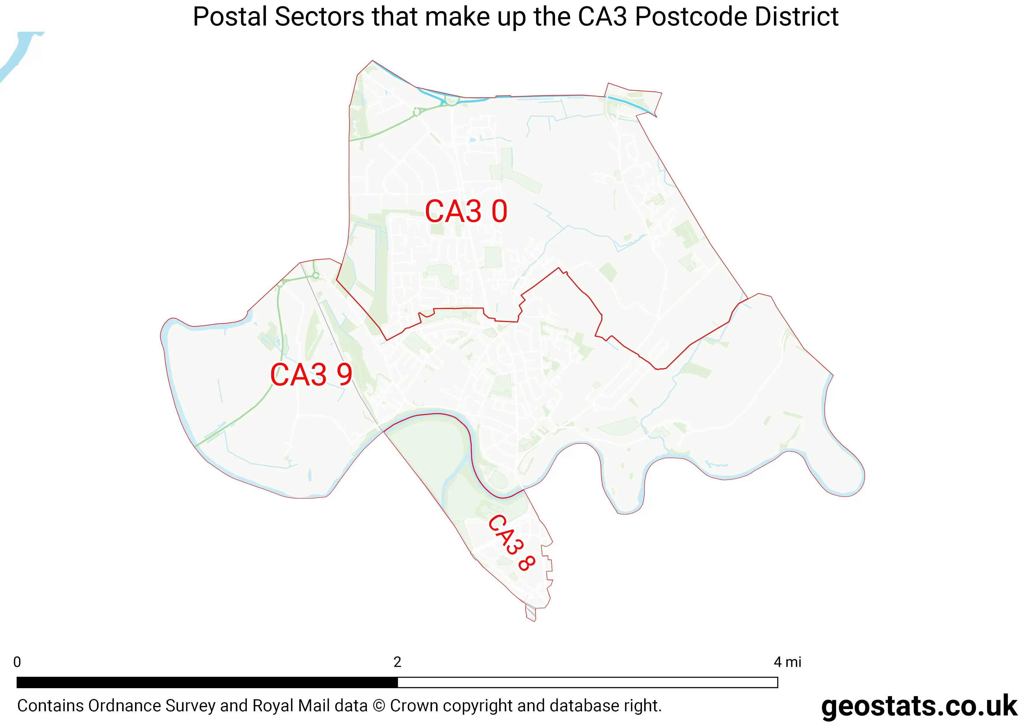 Map of the CA3  District