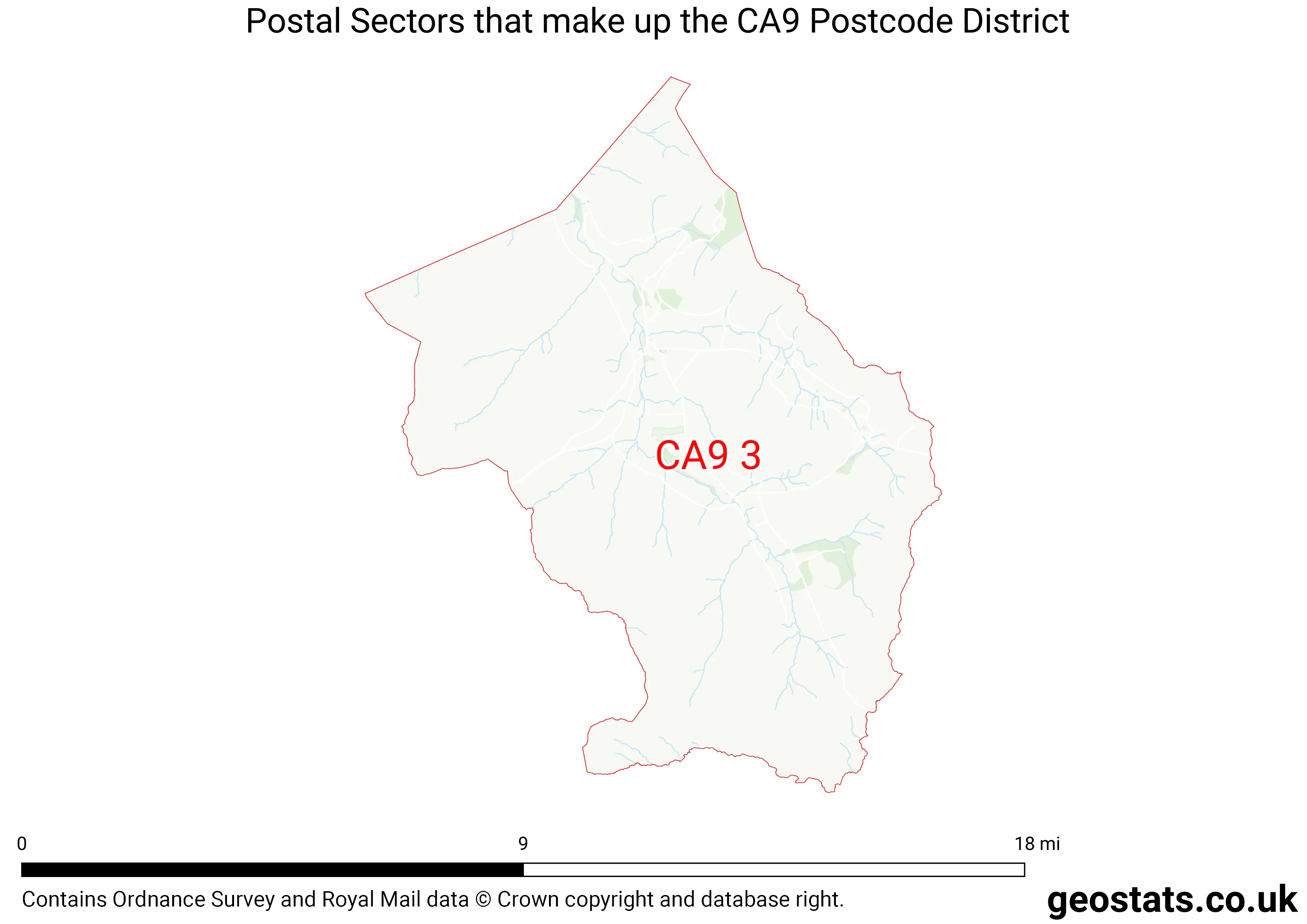 Map of the CA9  District