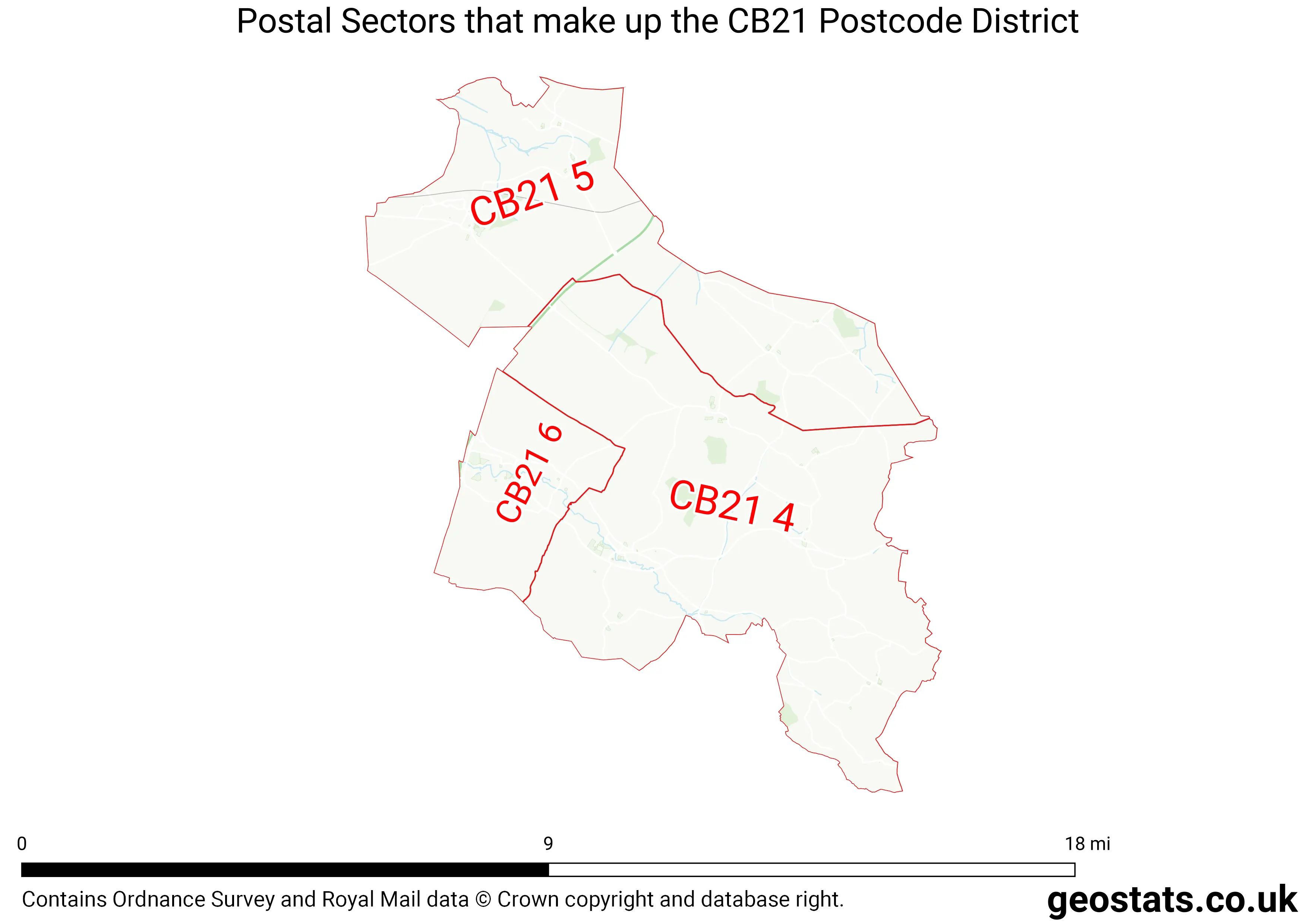 Map of the CB21  District