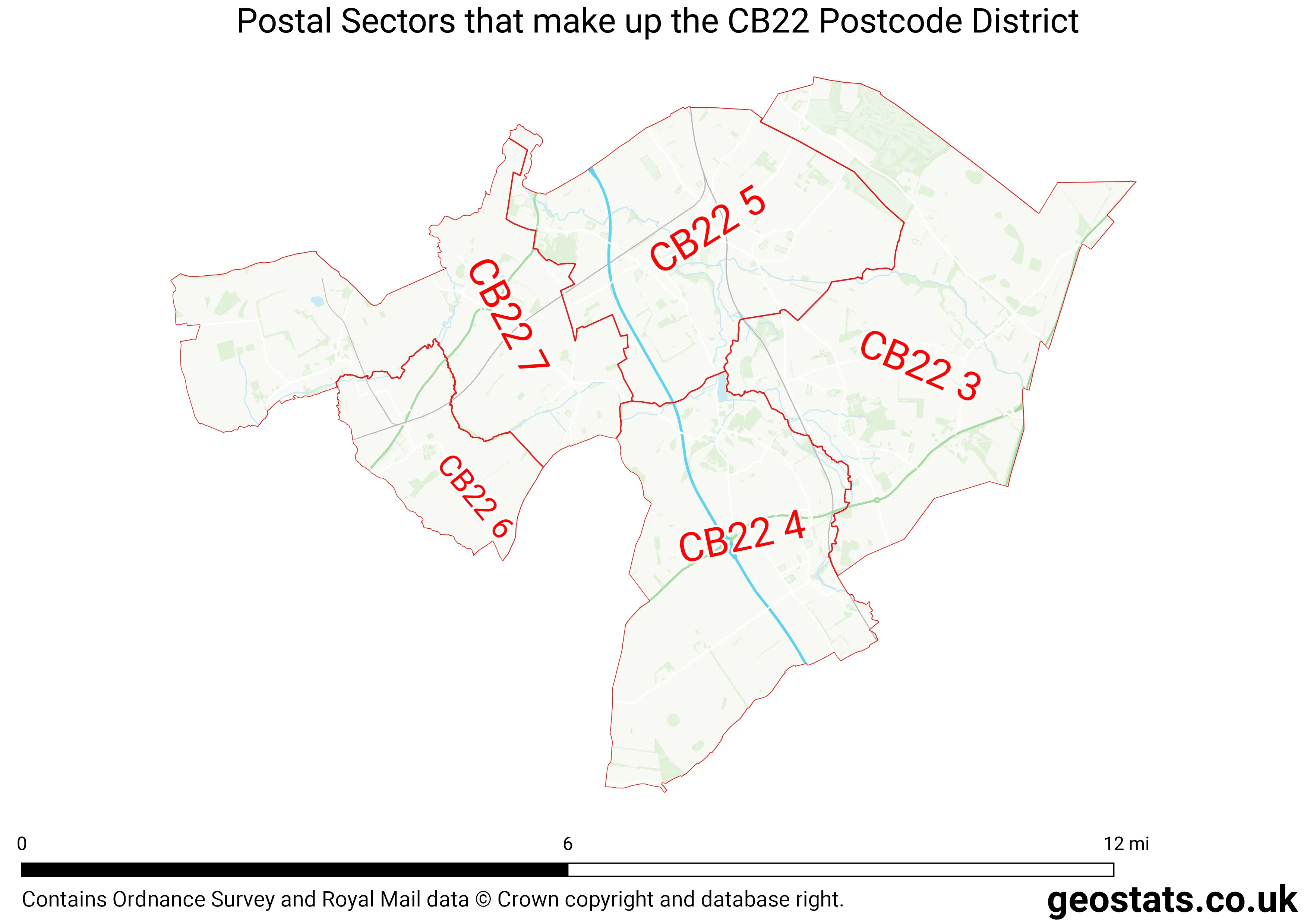 Map of the CB22  District