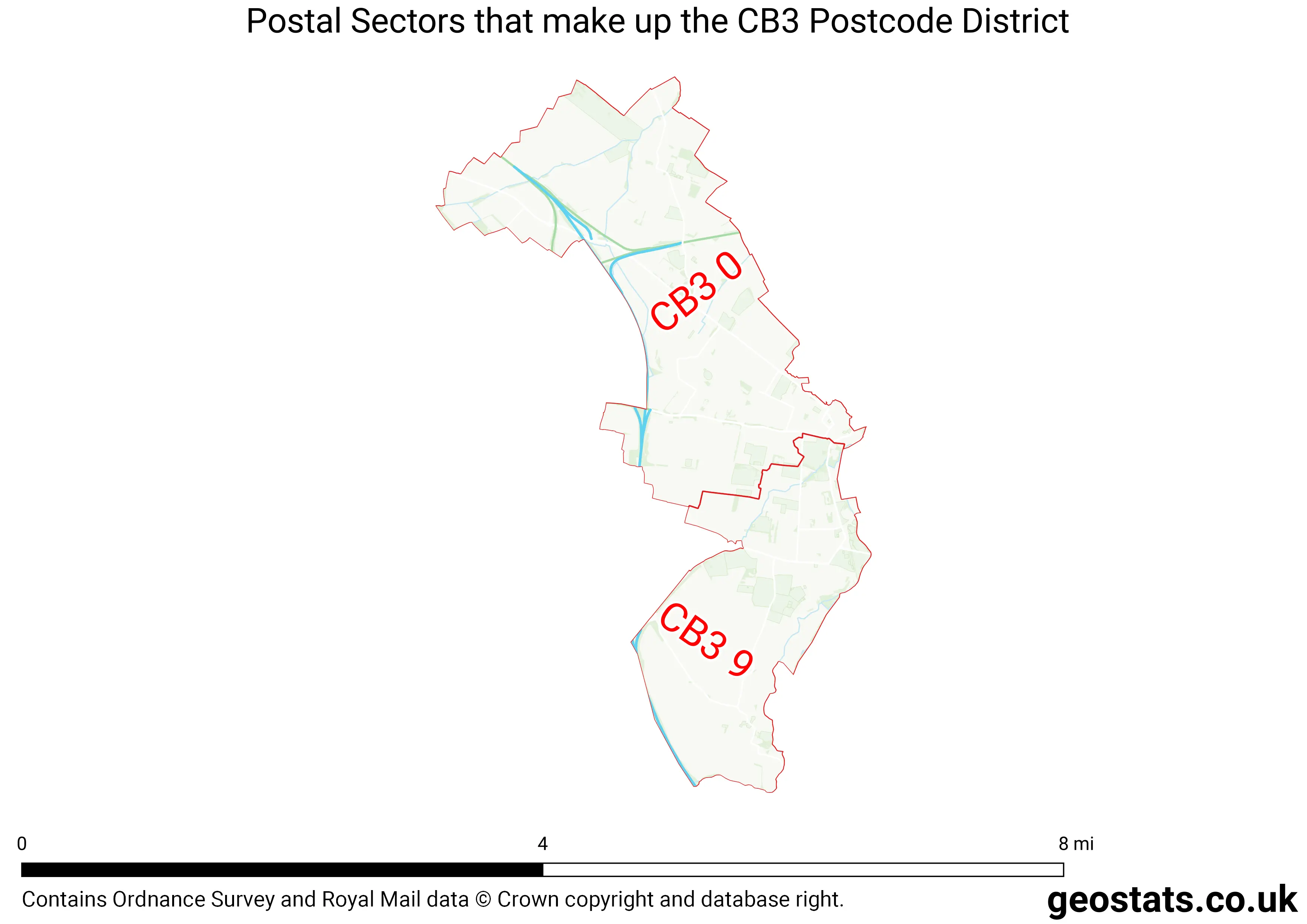 Map of the CB3  District