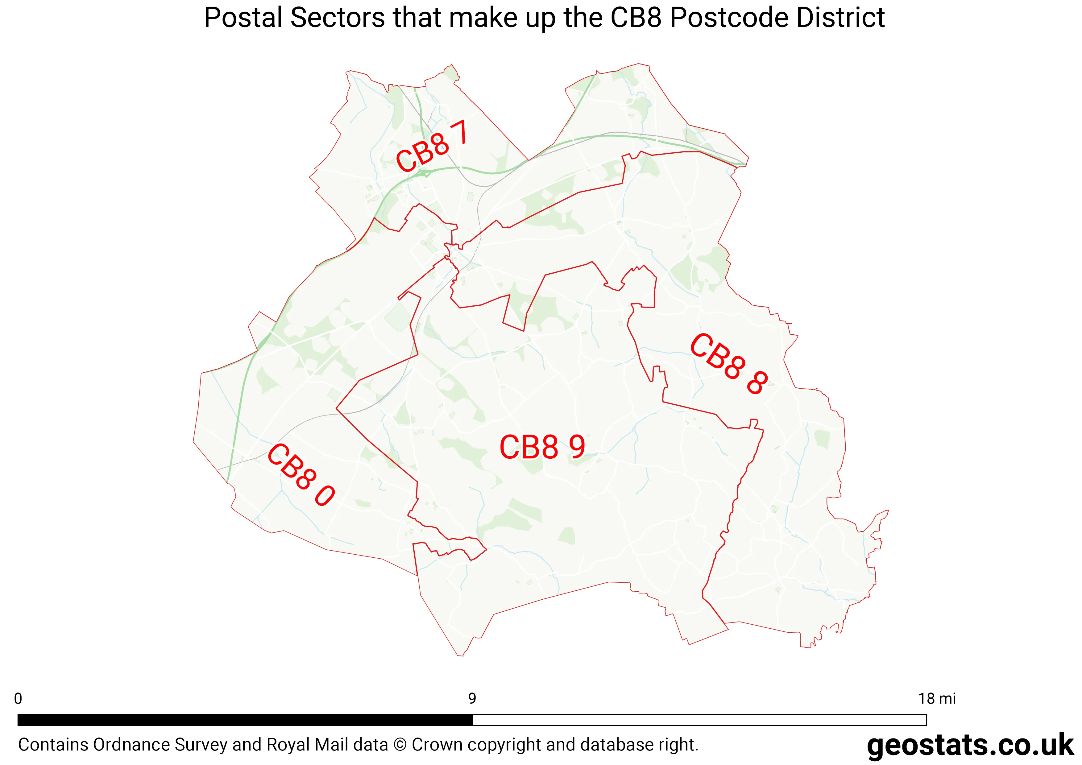 Map of the CB8  District
