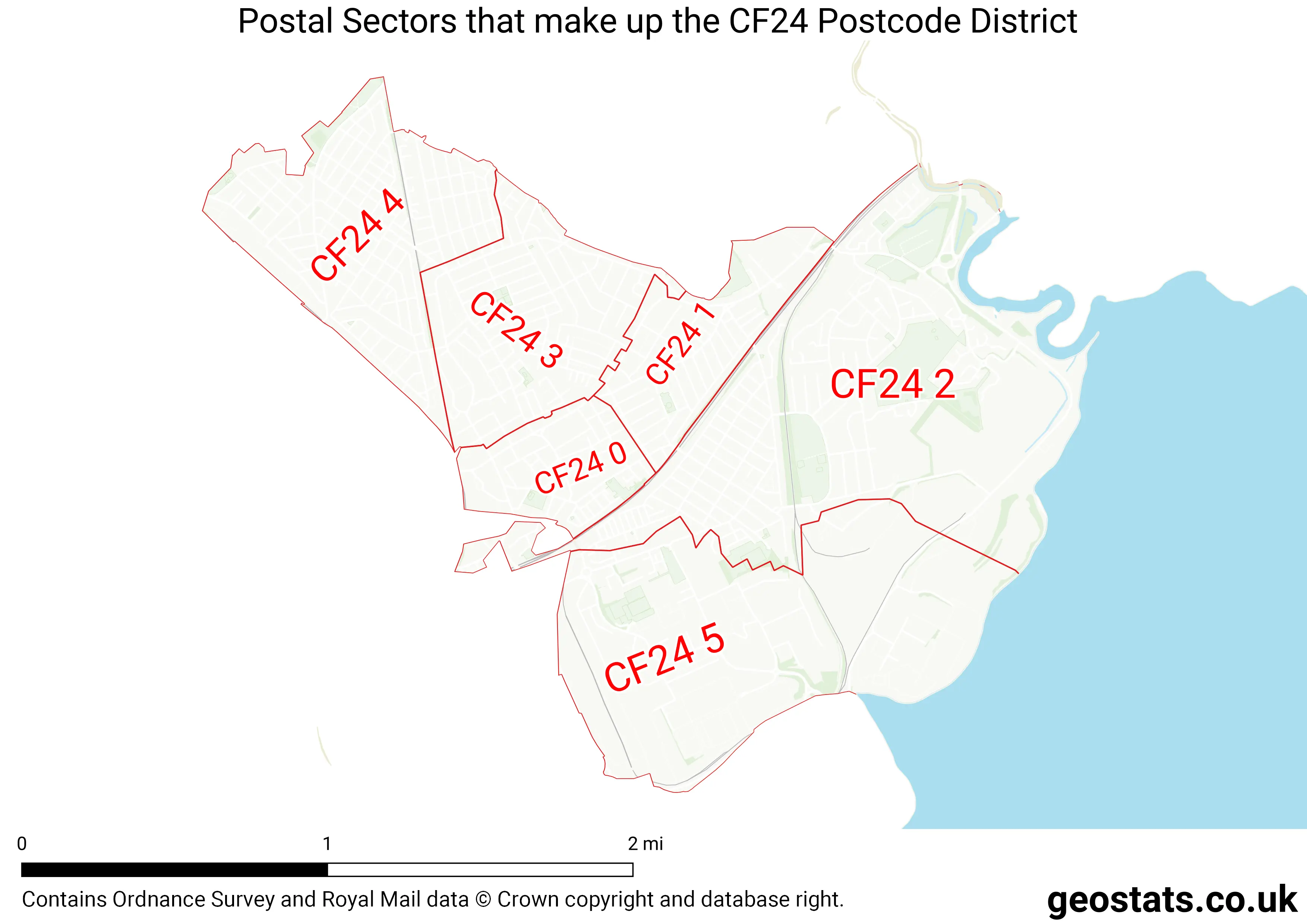 Map of the CF24  District