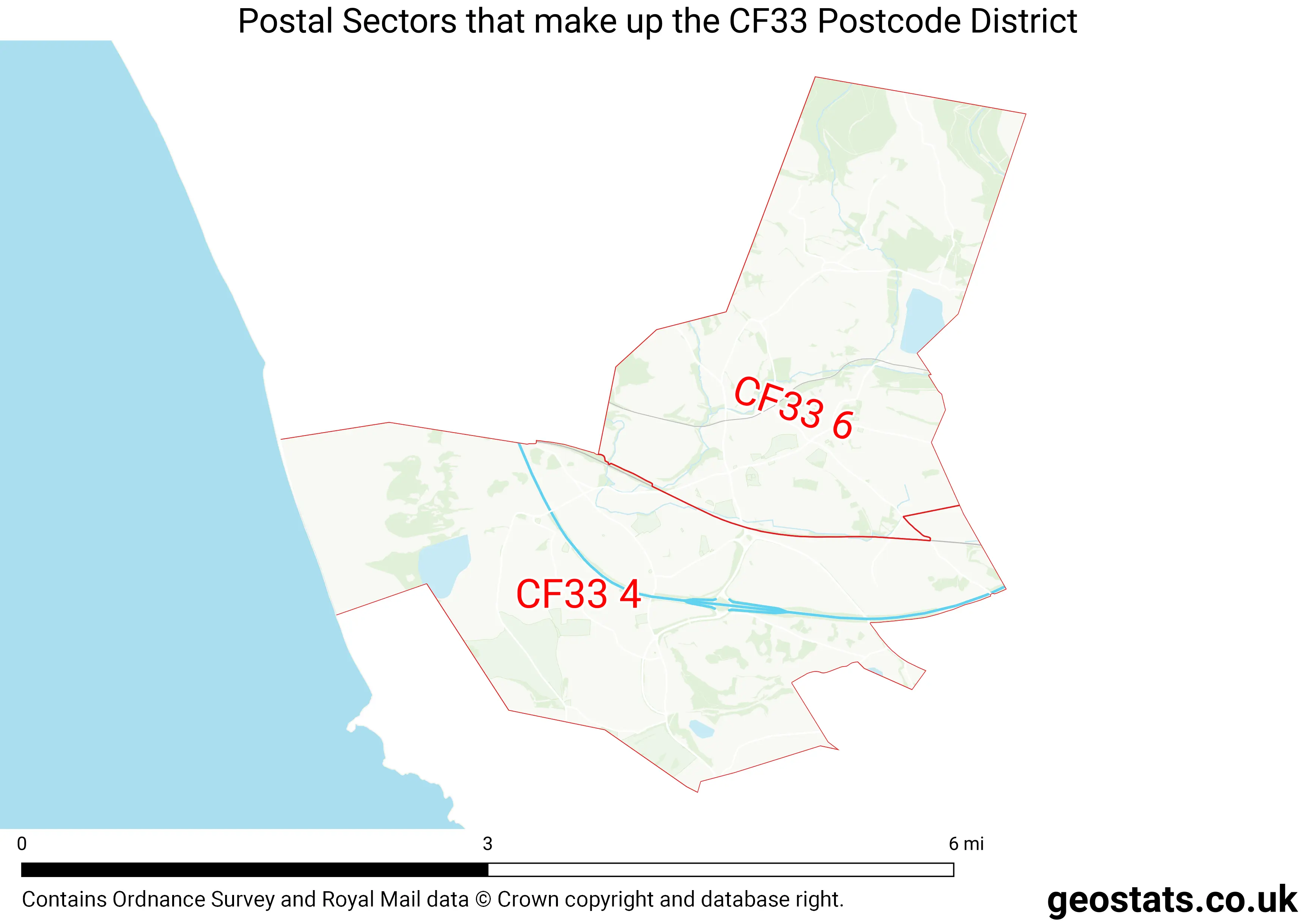 Map of the CF33  District