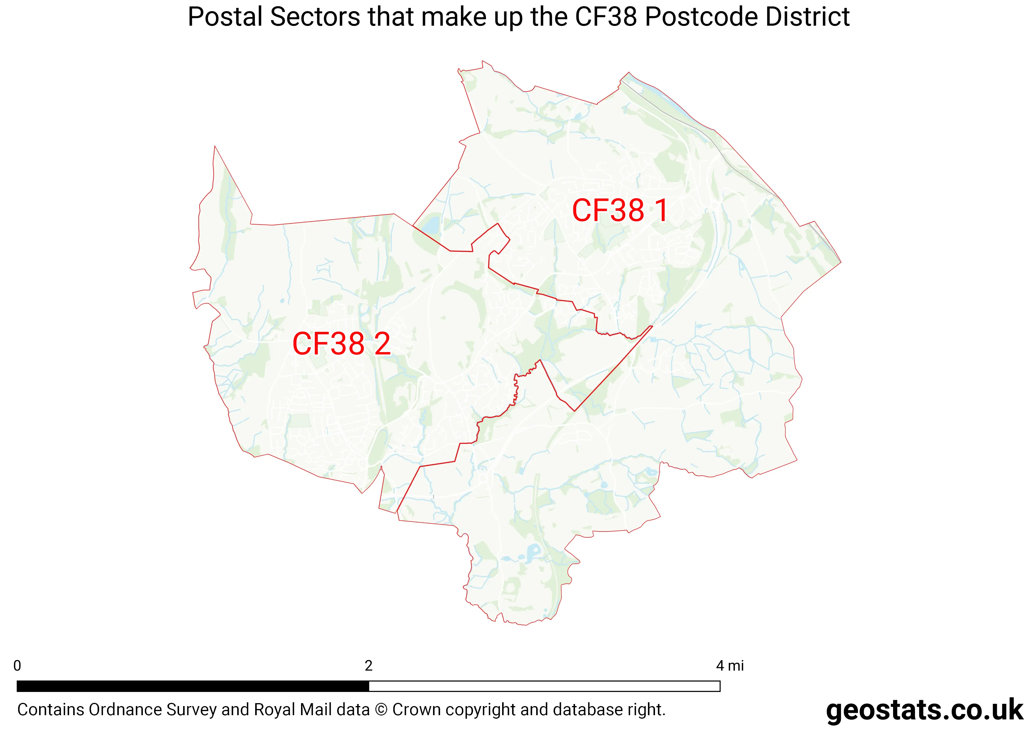 Map of the CF38  District