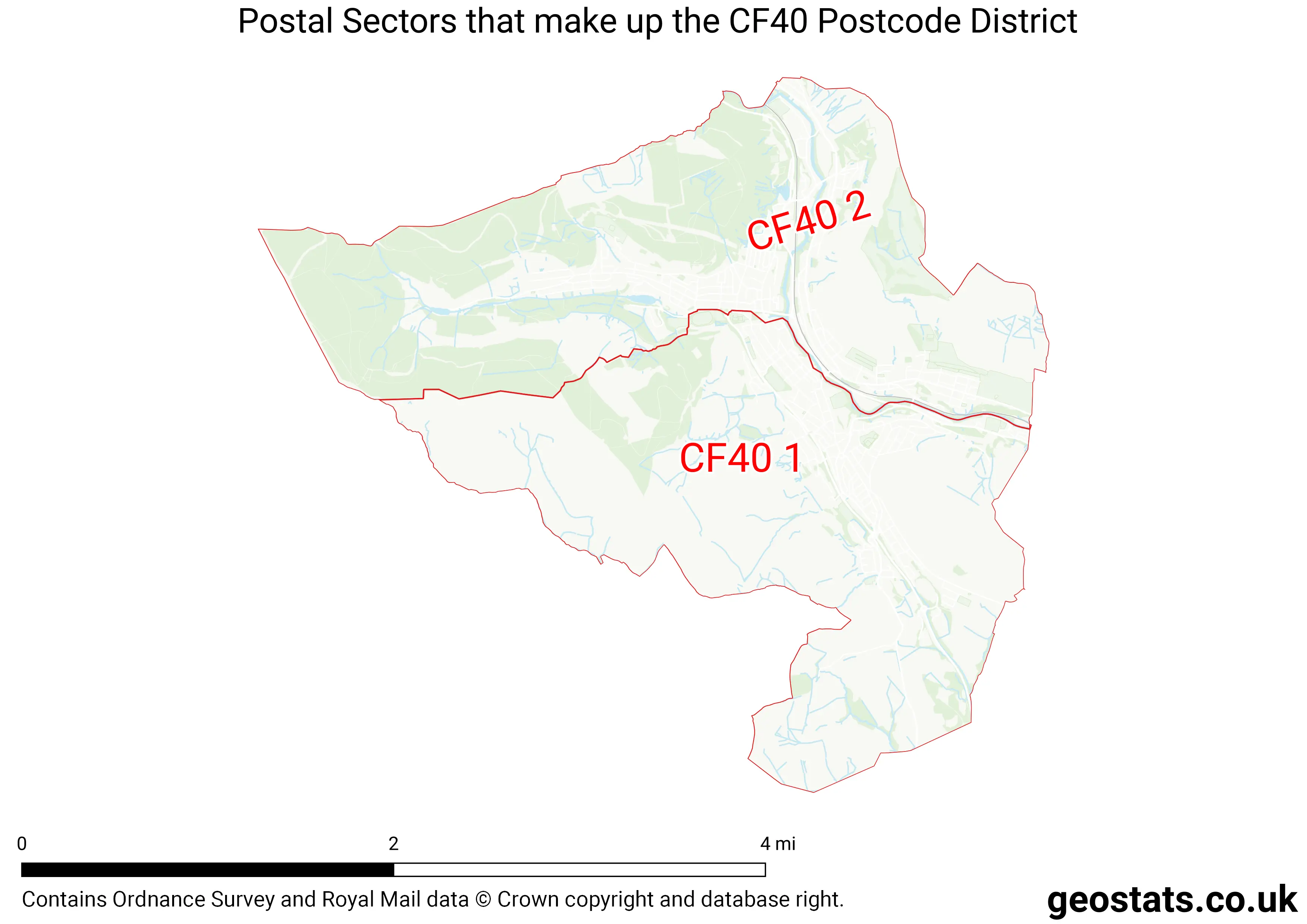 Map of the CF40  District