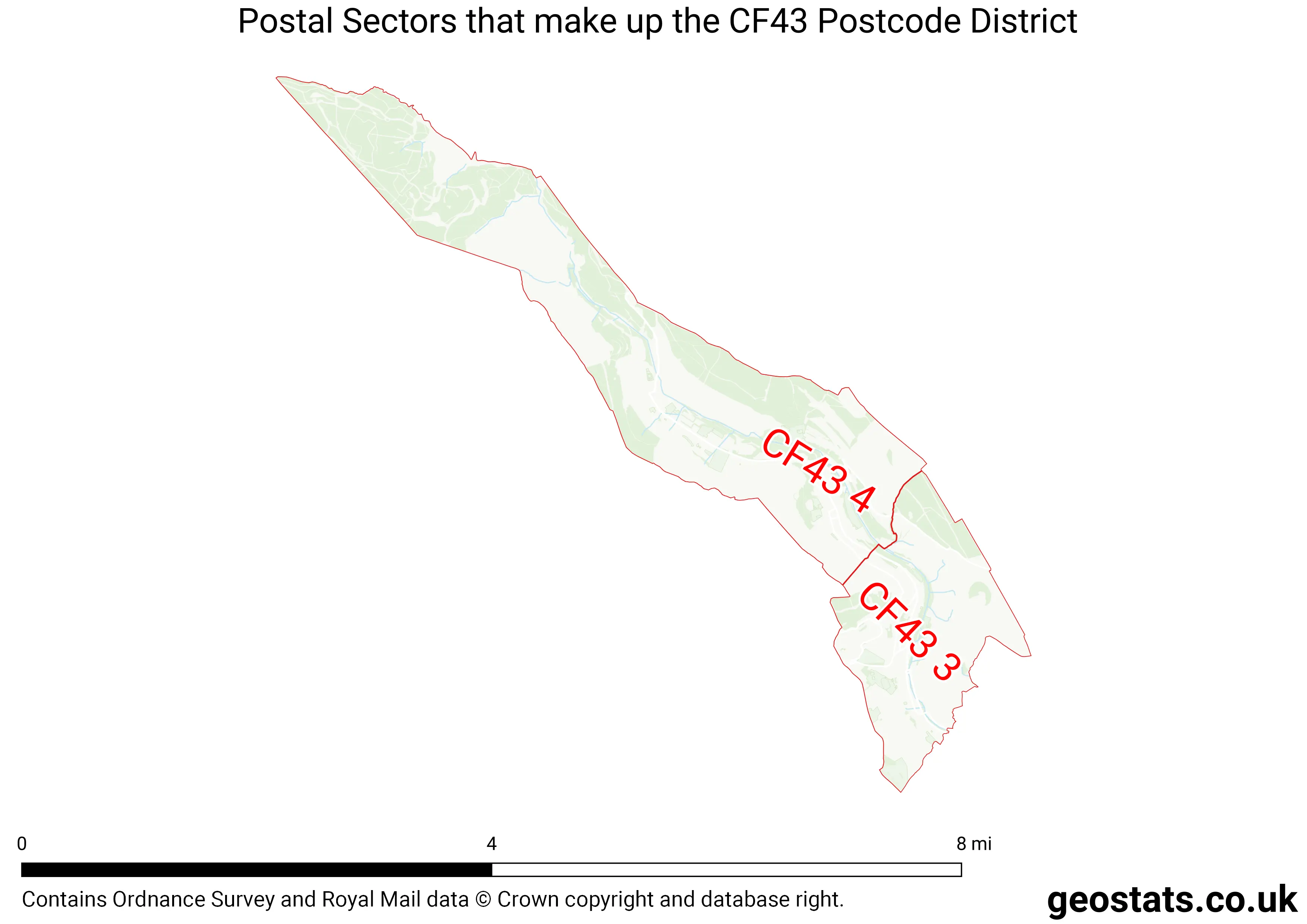 Map of the CF43  District