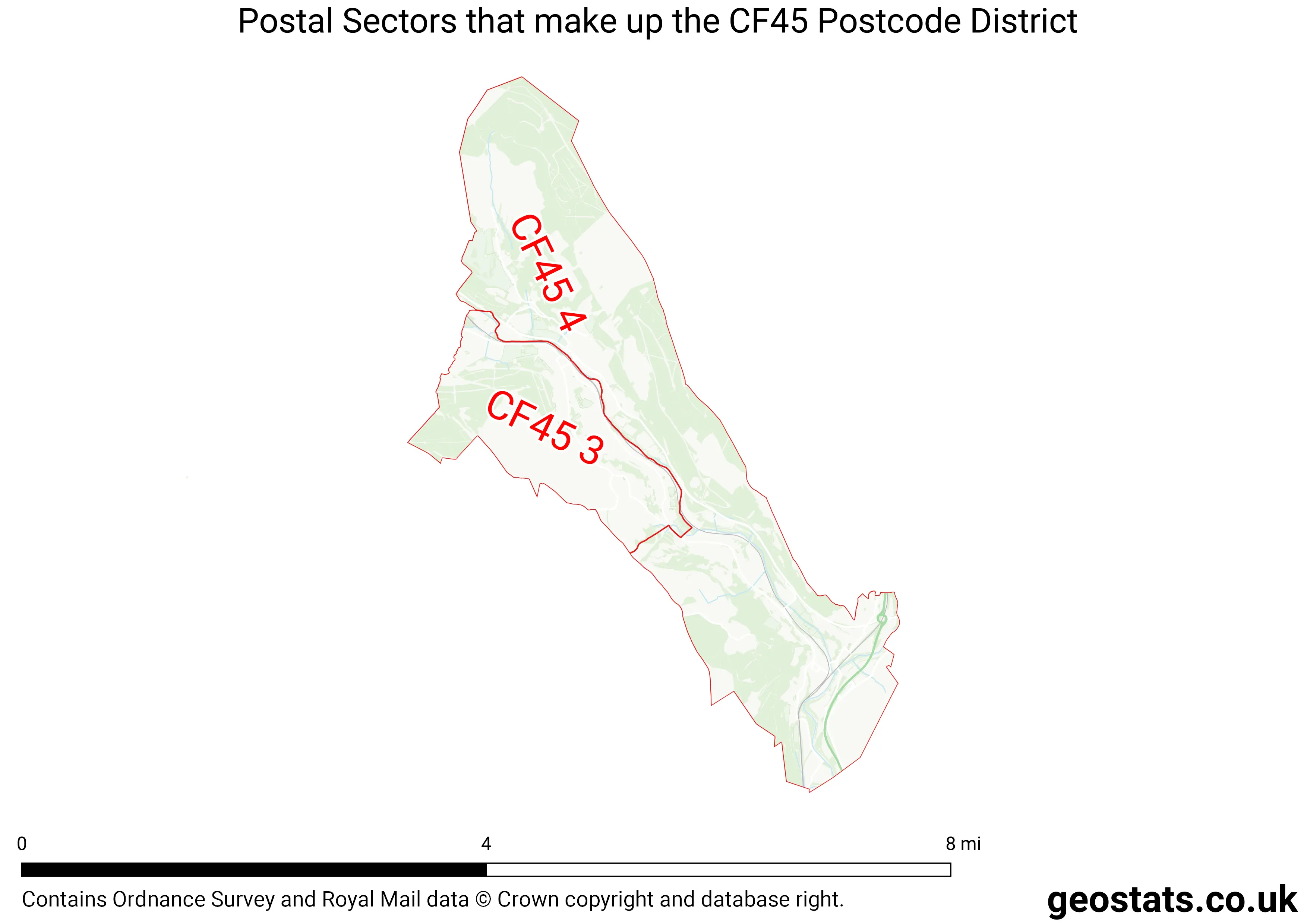 Map of the CF45  District