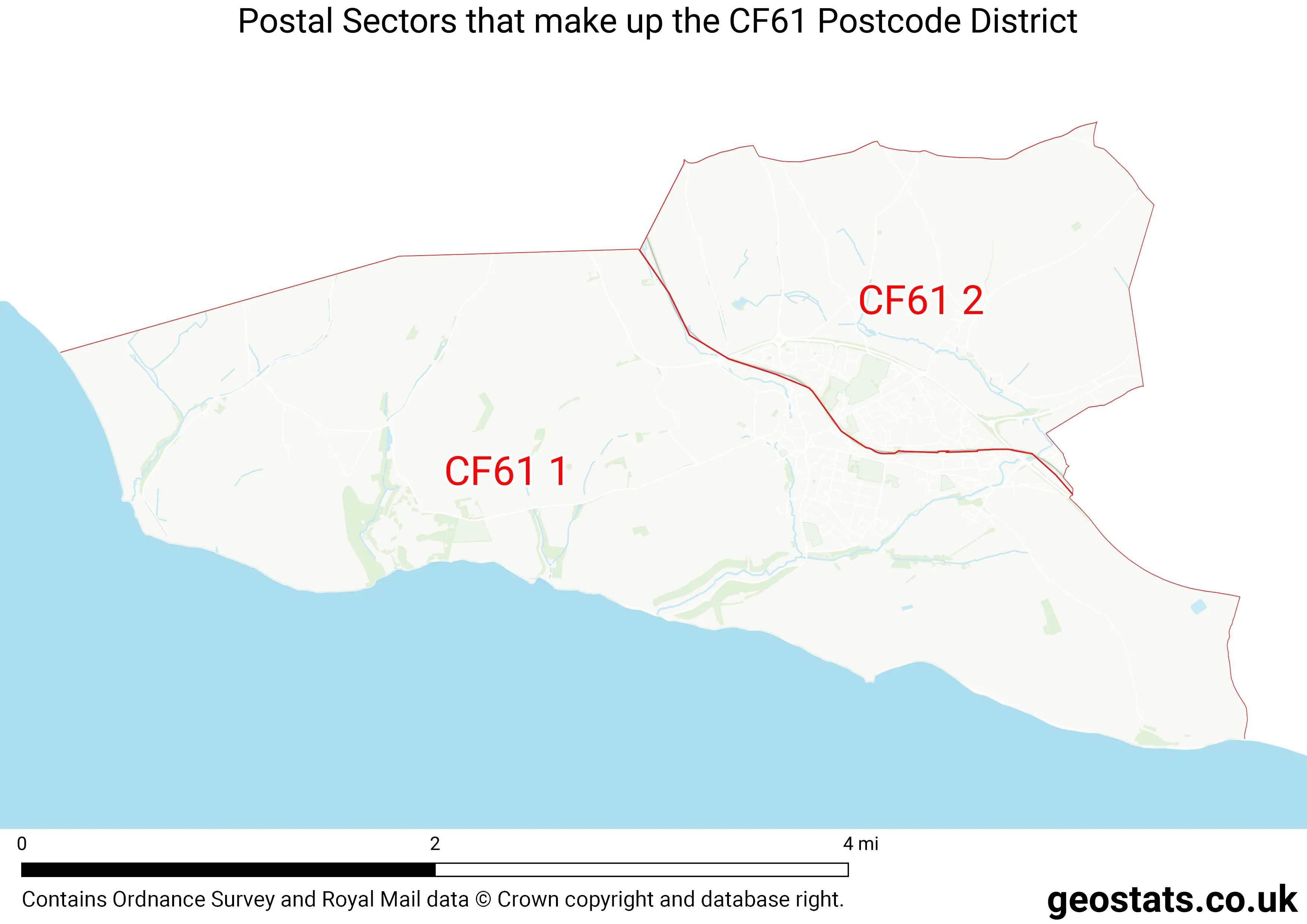 Map of the CF61  District