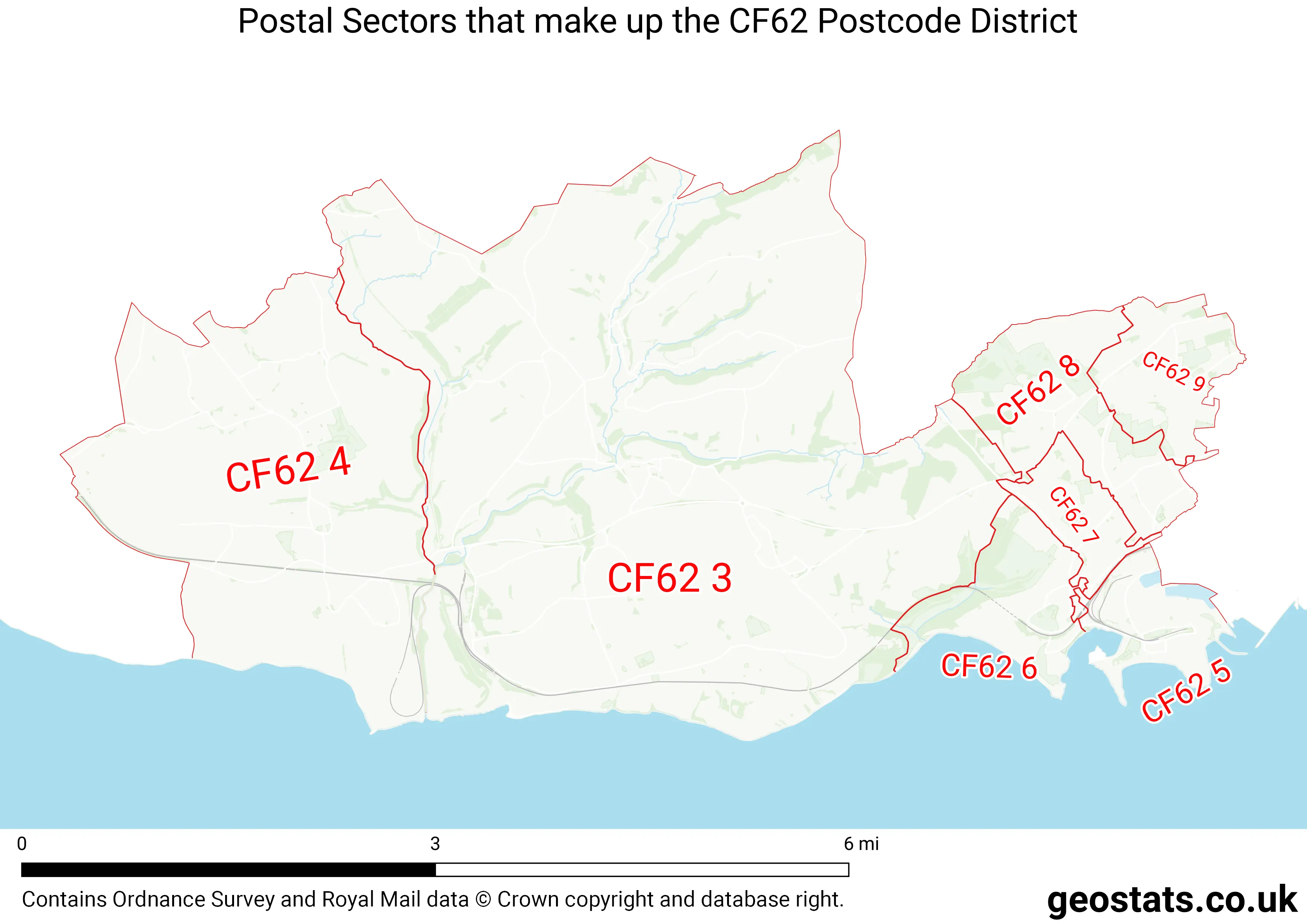 Map of the CF62  District