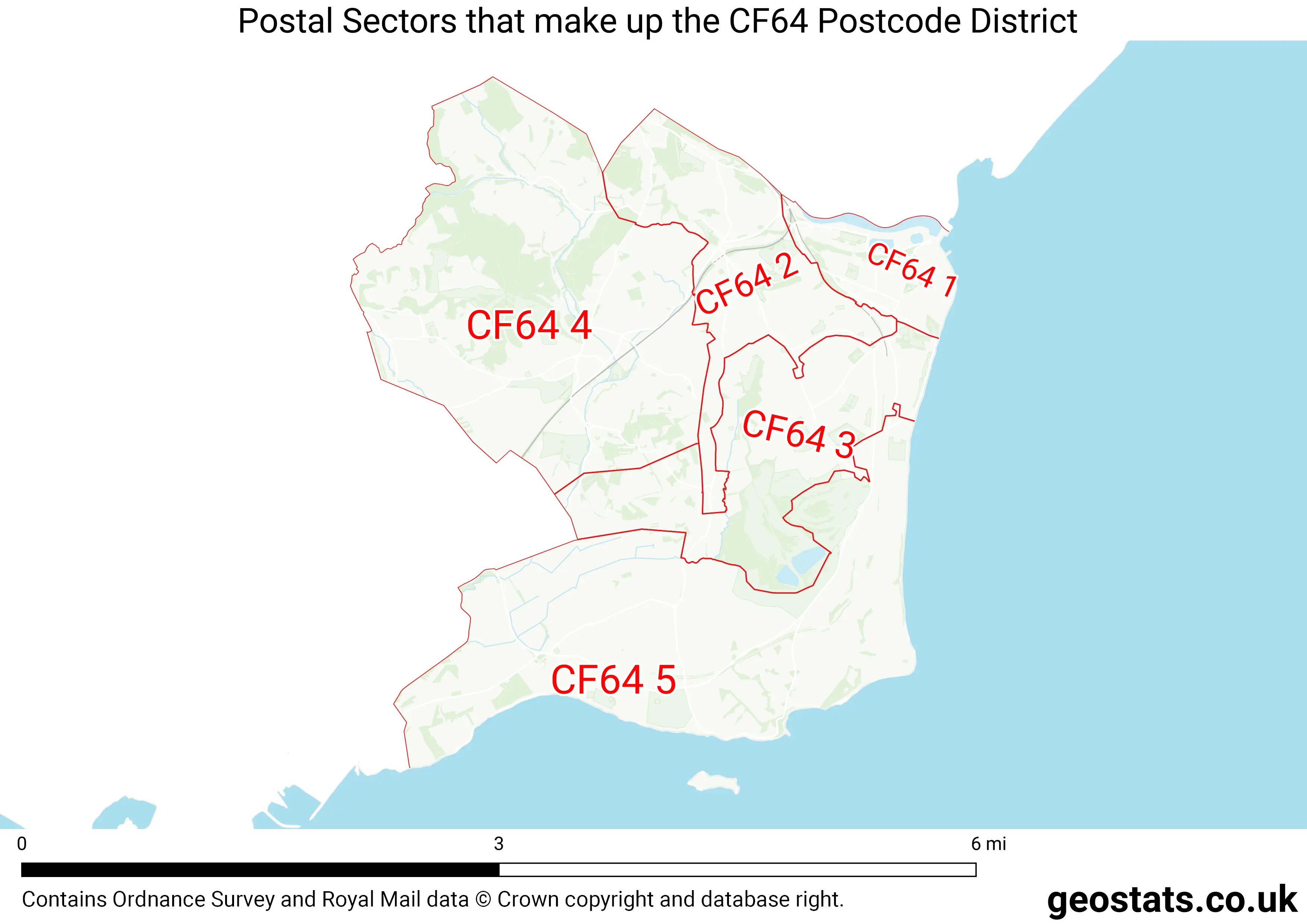 Map of the CF64  District