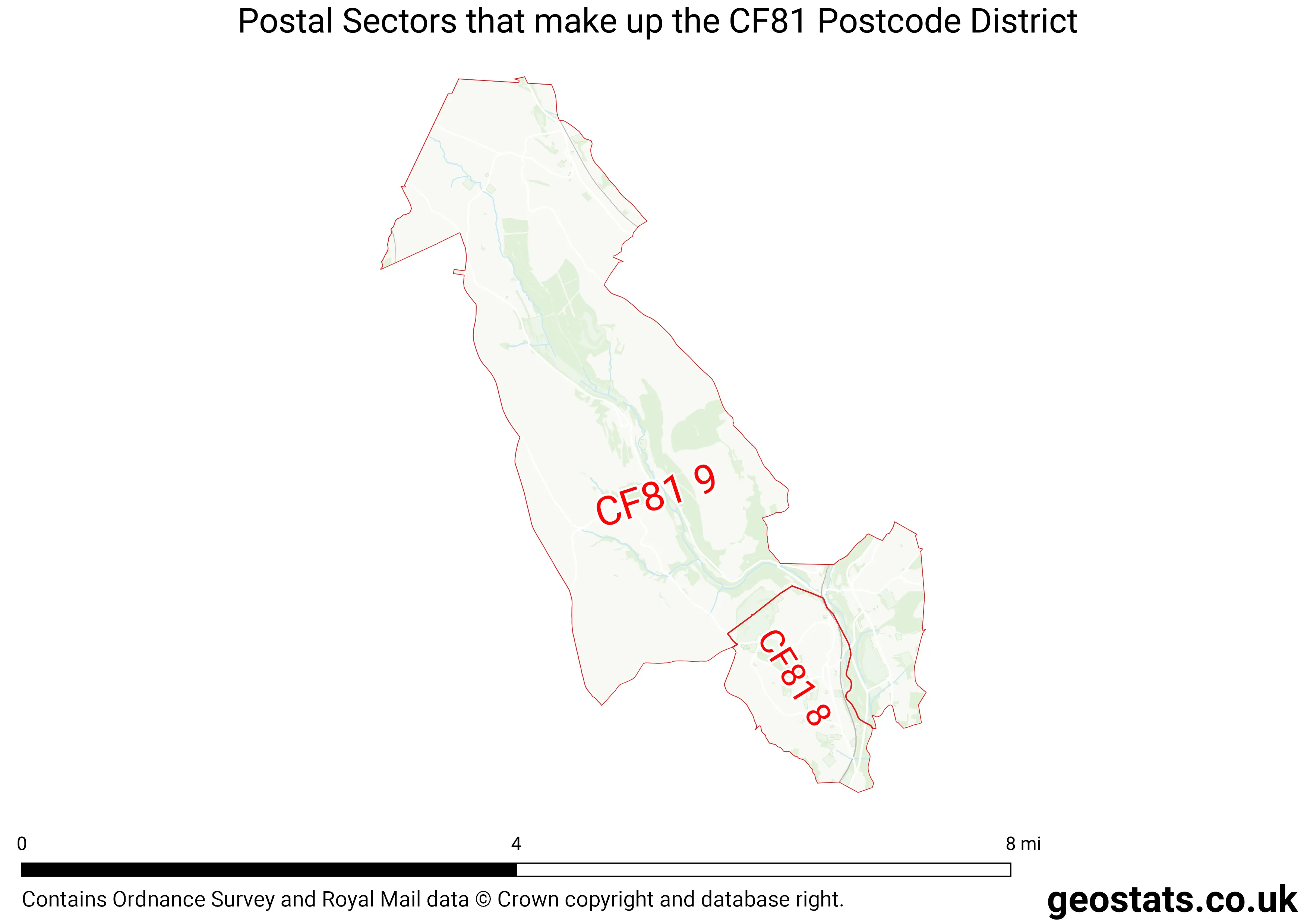 Map of the CF81  District