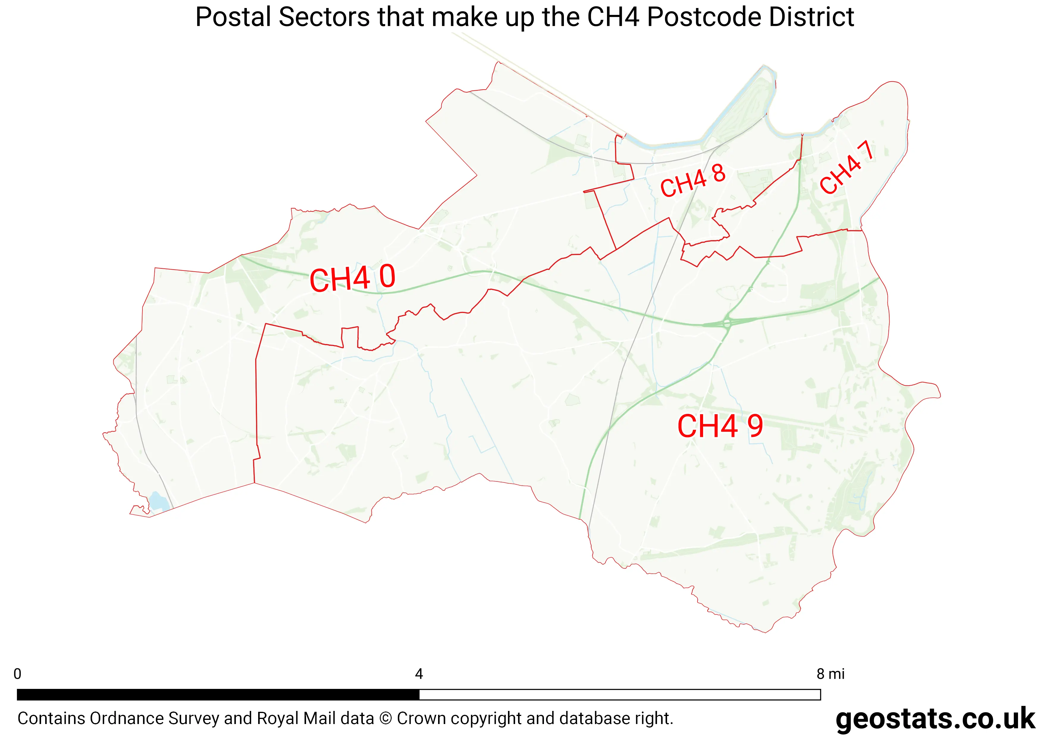 Map of the CH4  District