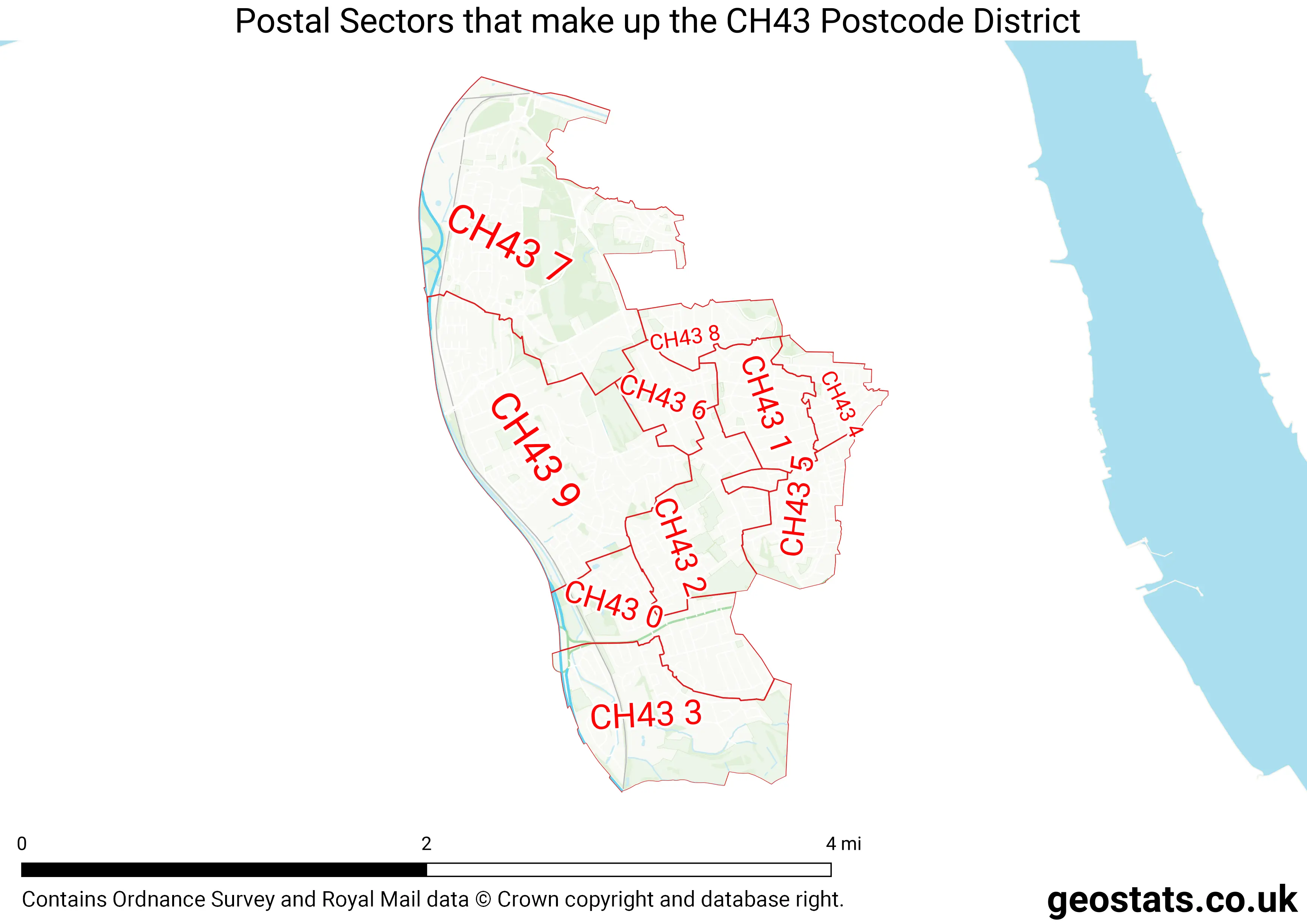Map of the CH43  District