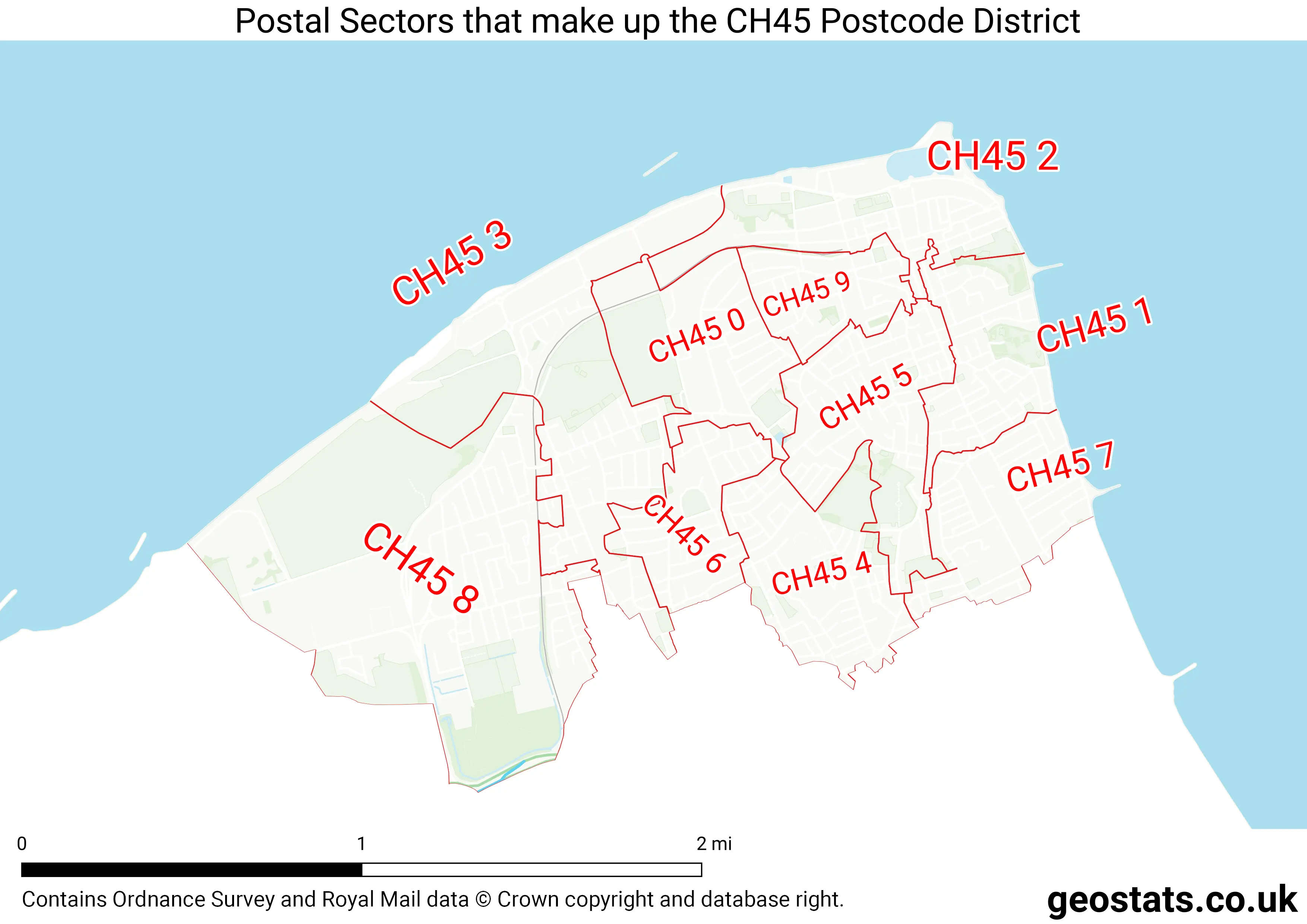 Map of the CH45  District