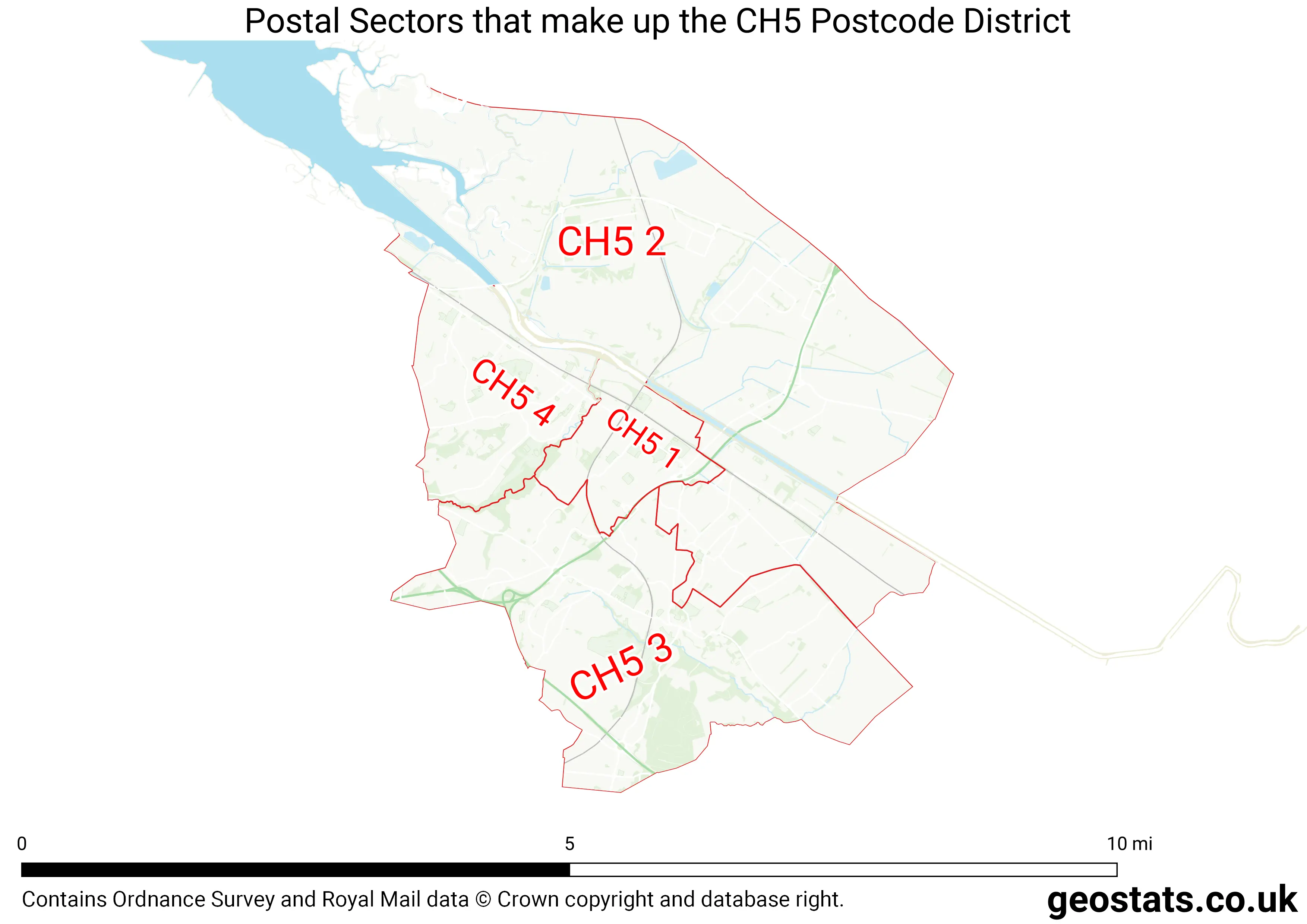 Map of the CH5  District