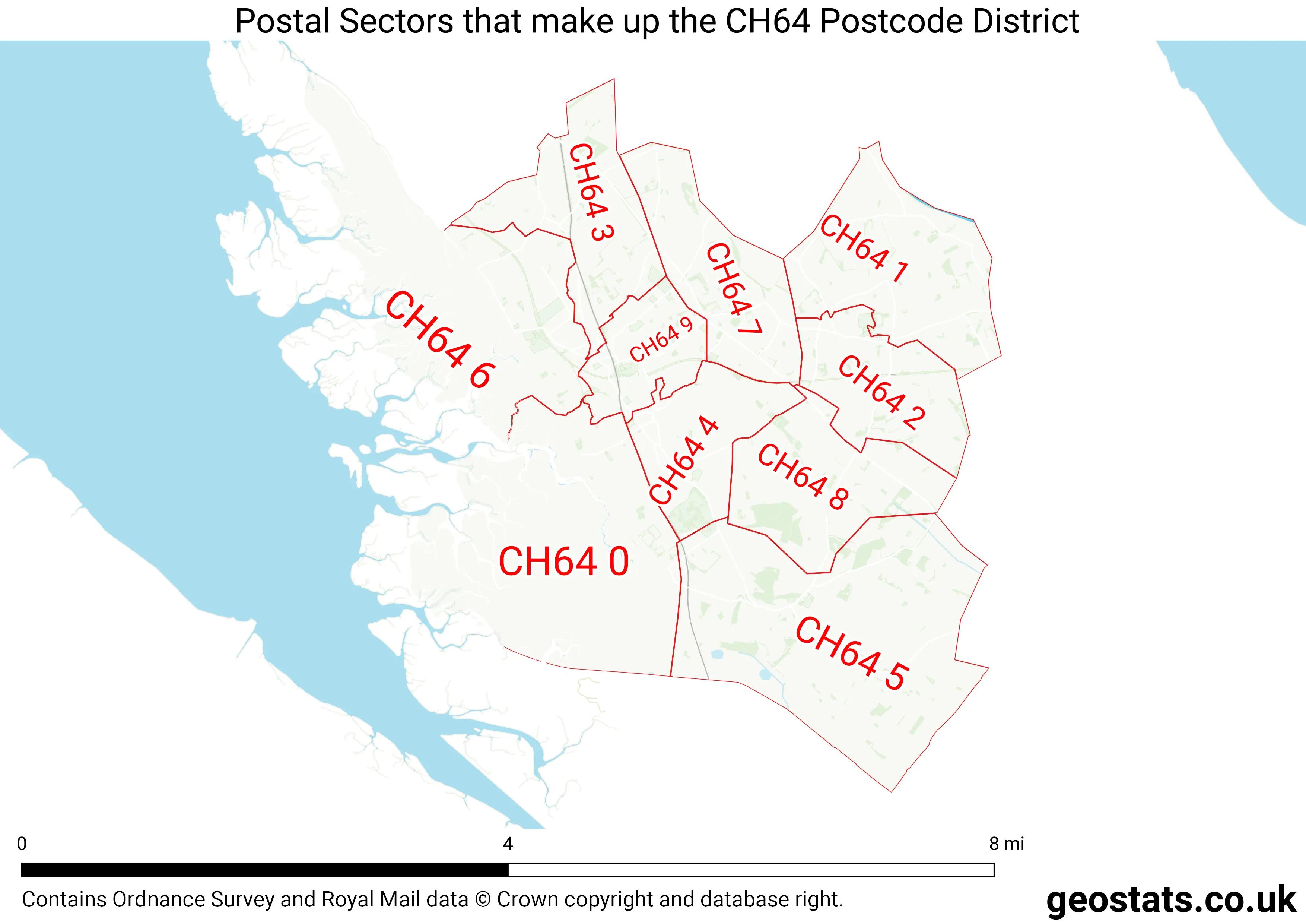 Map of the CH64  District