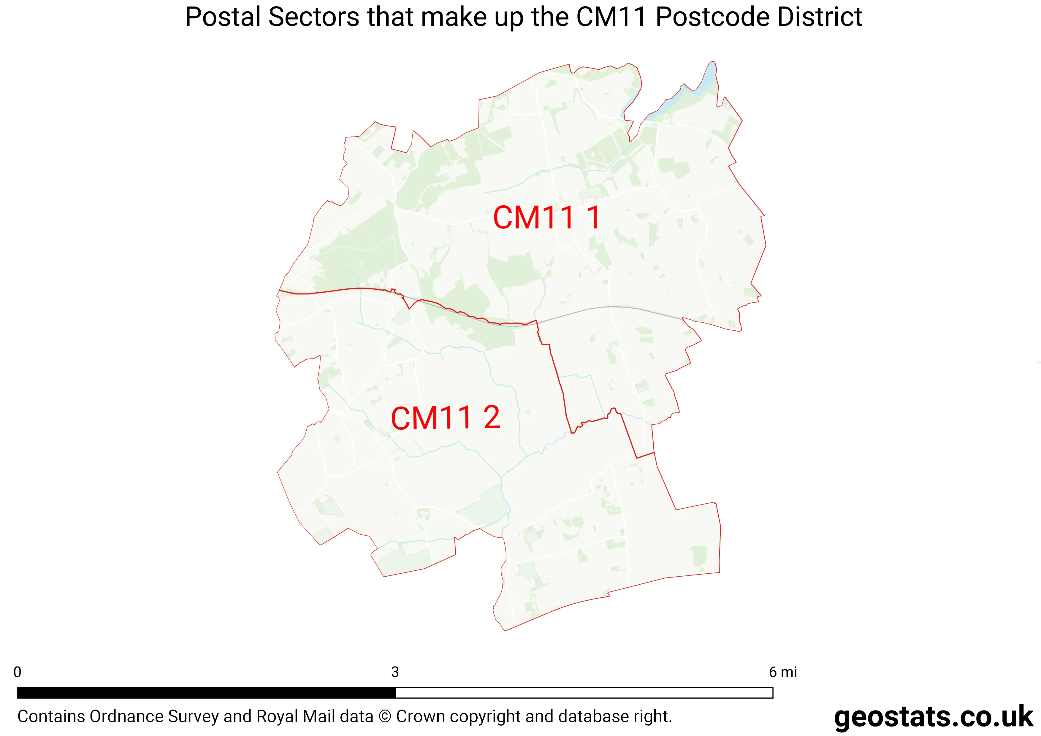 Map of the CM11  District