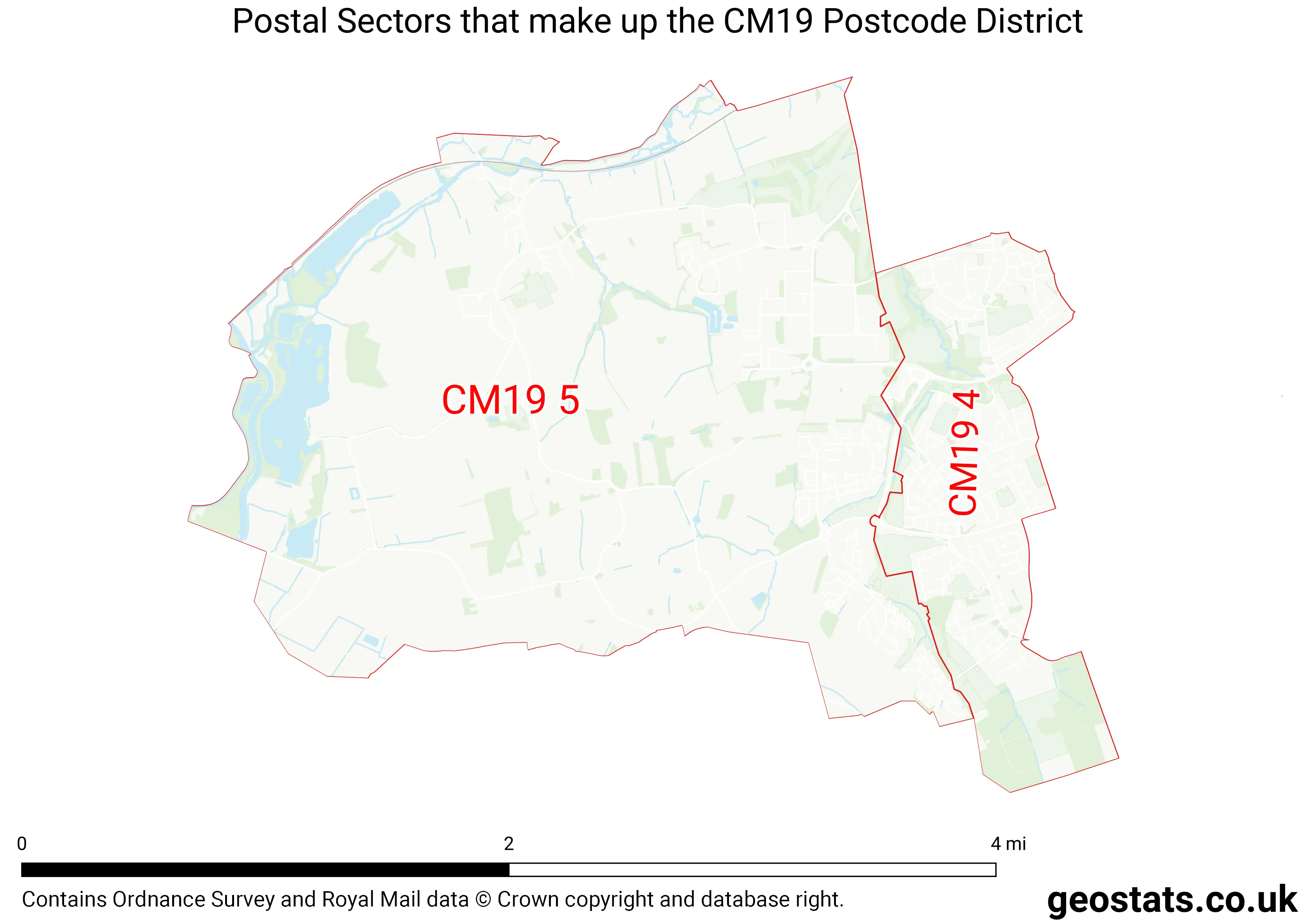 Map of the CM19  District