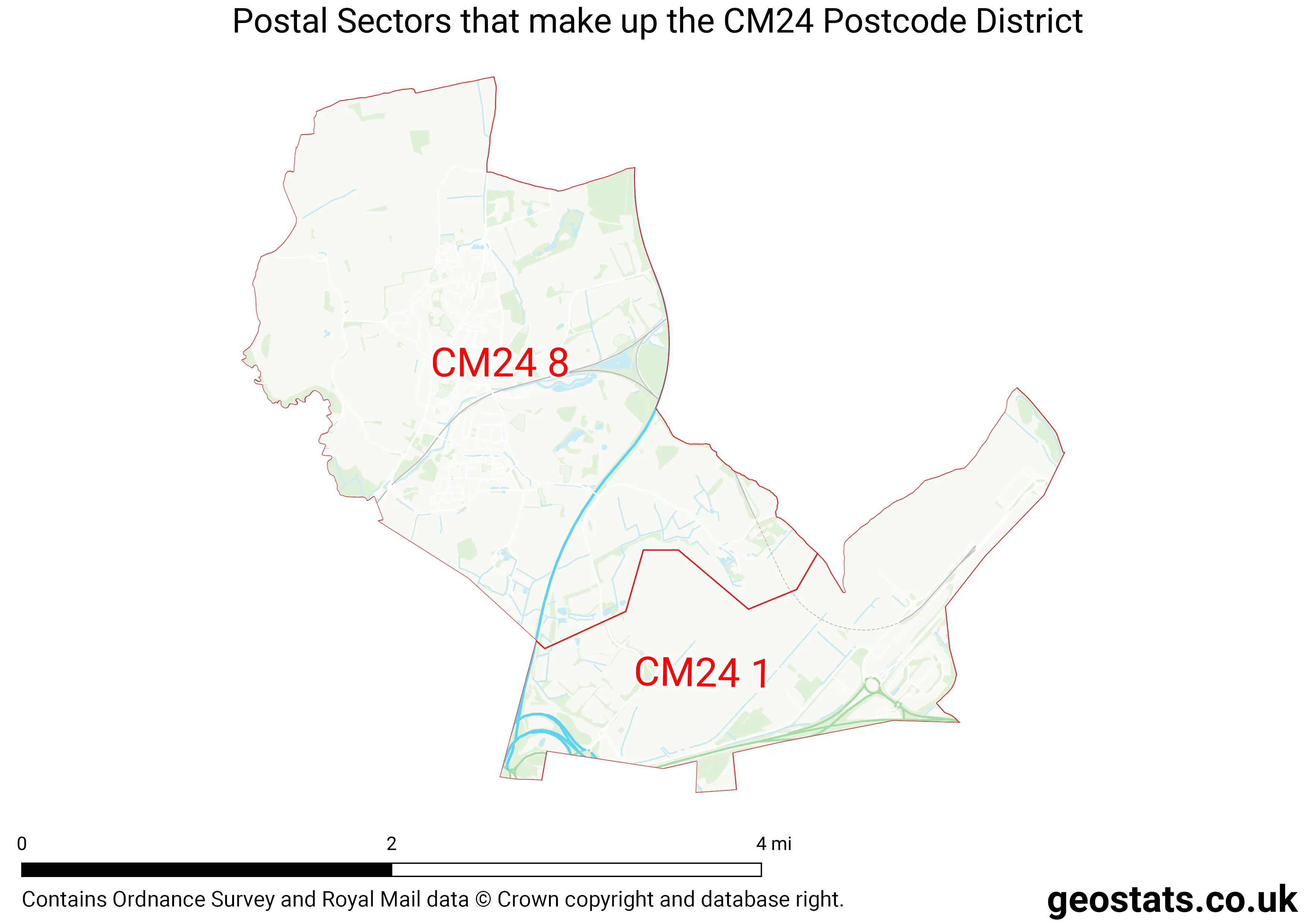 Map of the CM24  District