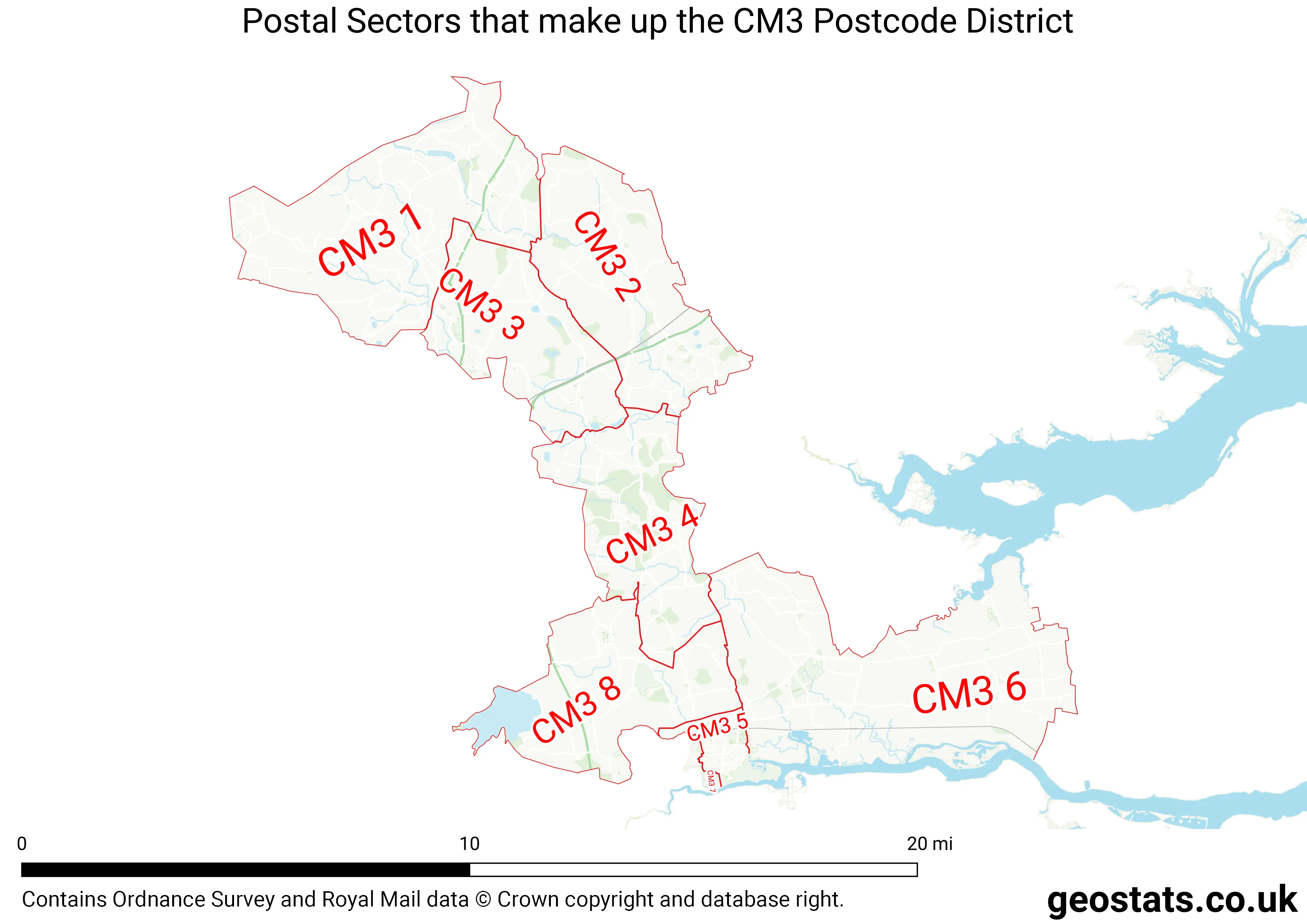Map of the CM3  District