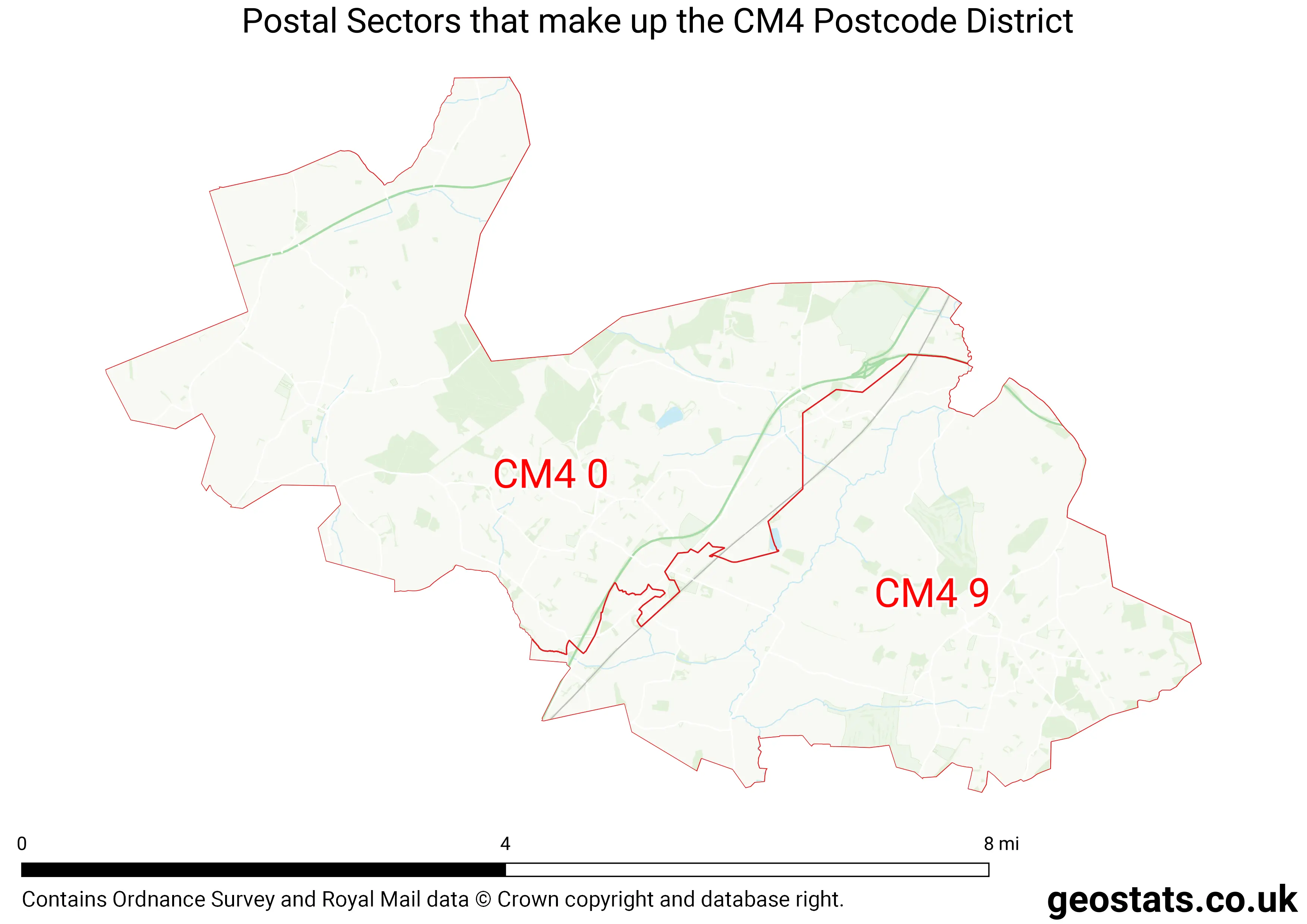 Map of the CM4  District