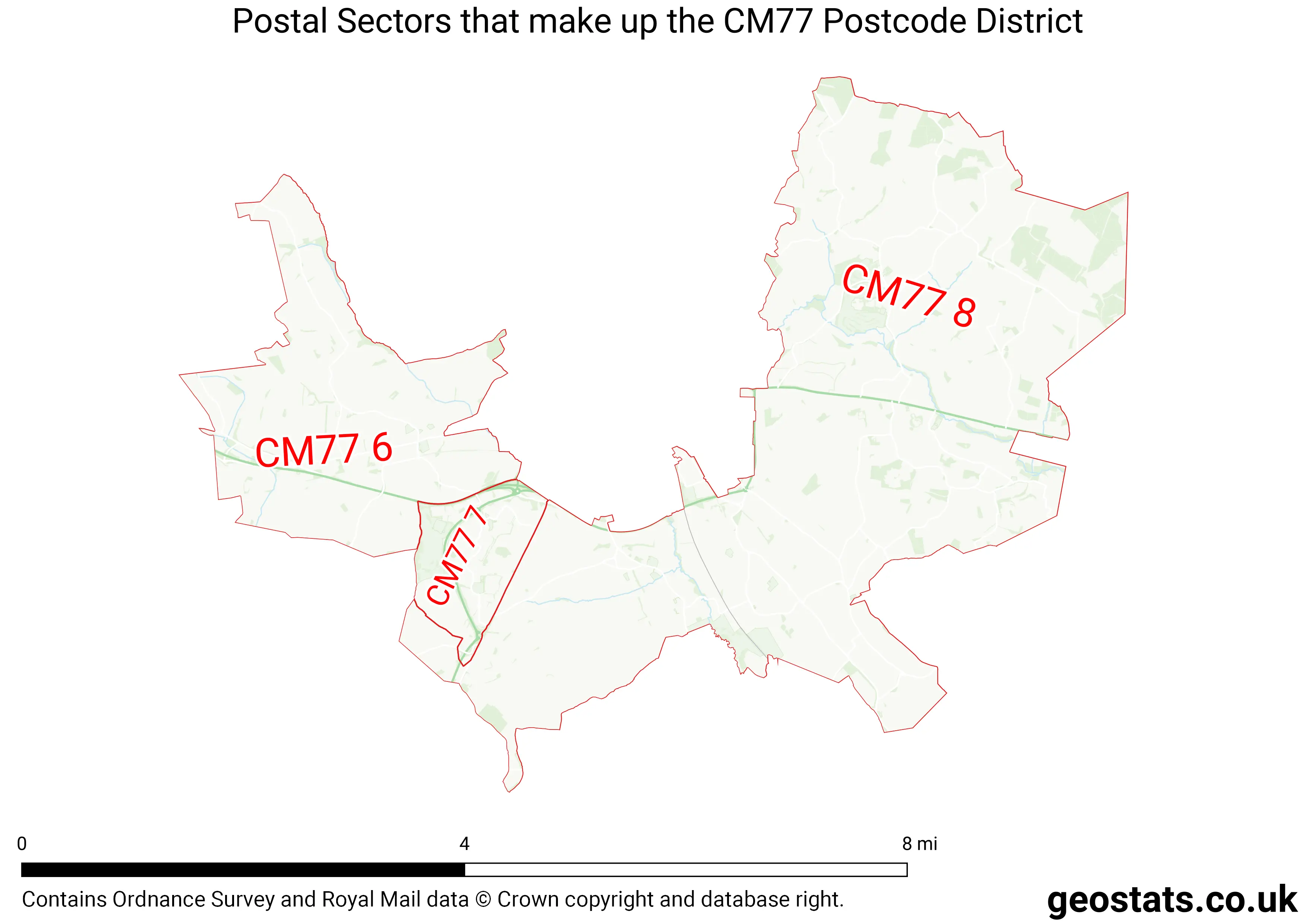 Map of the CM77  District