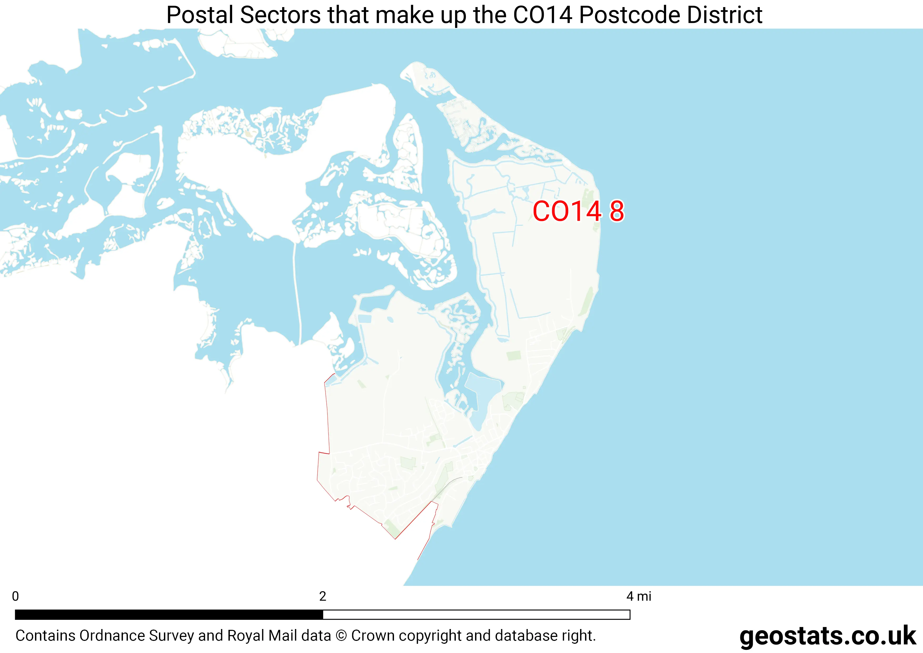 Map of the CO14  District