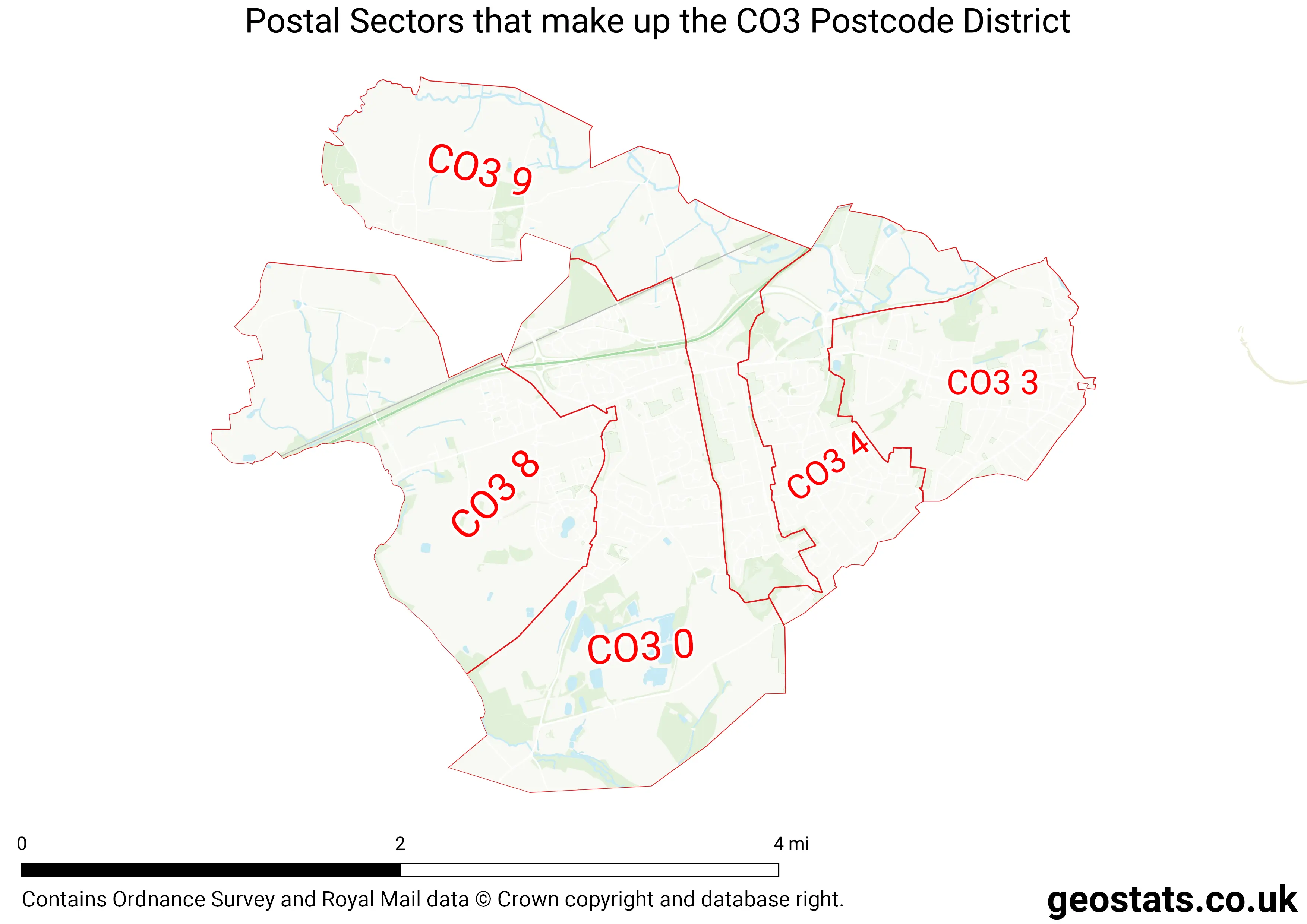 Map of the CO3  District
