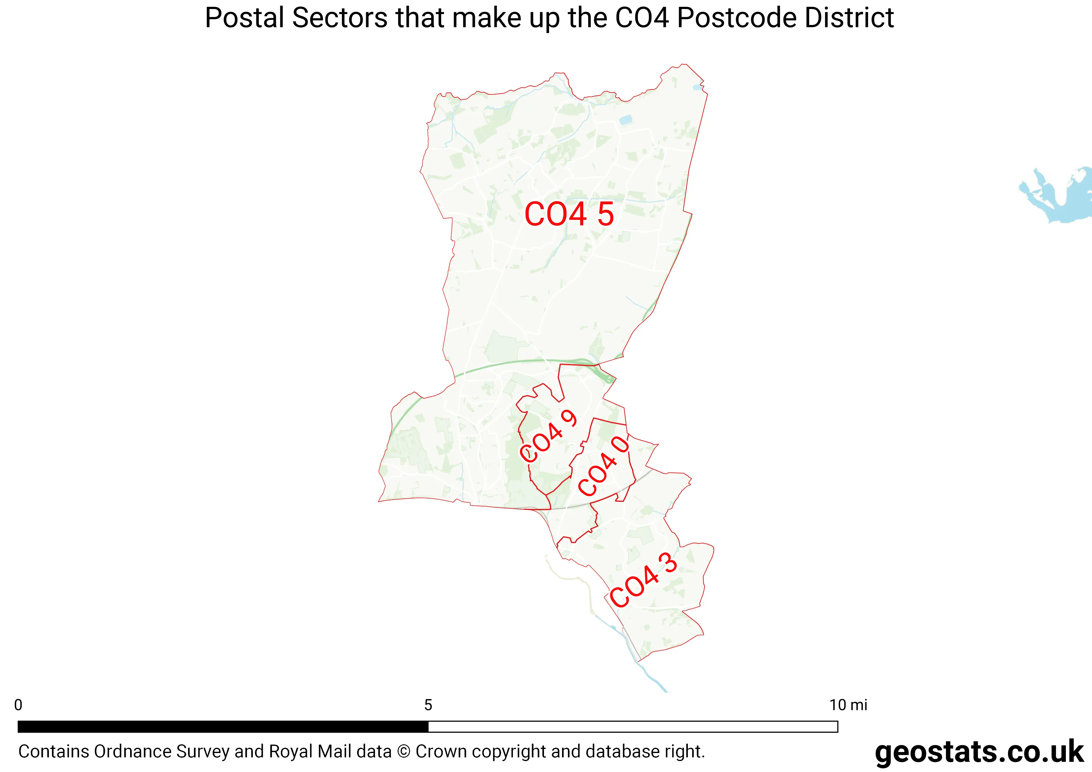 Map of the CO4  District