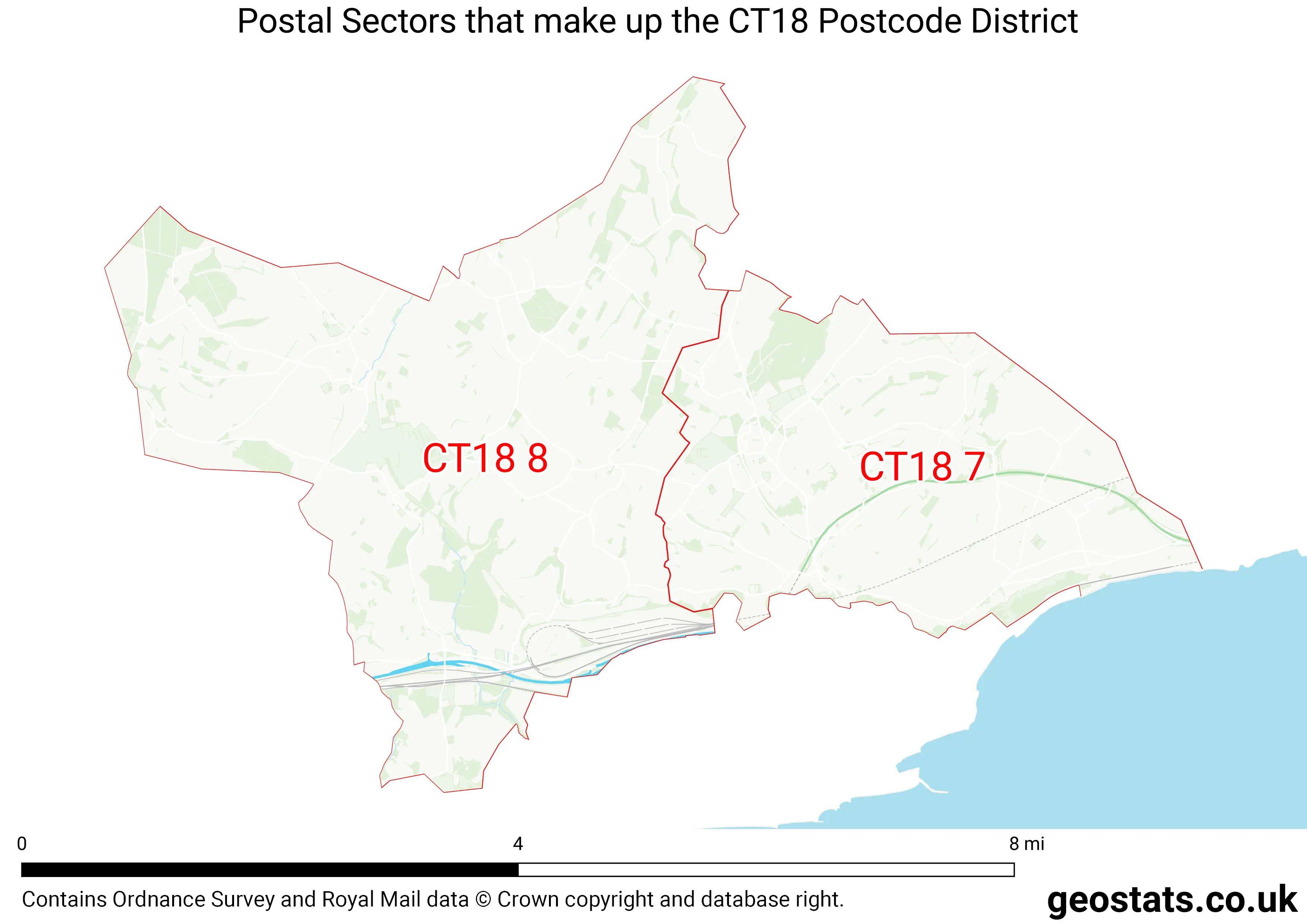 Map of the CT18  District