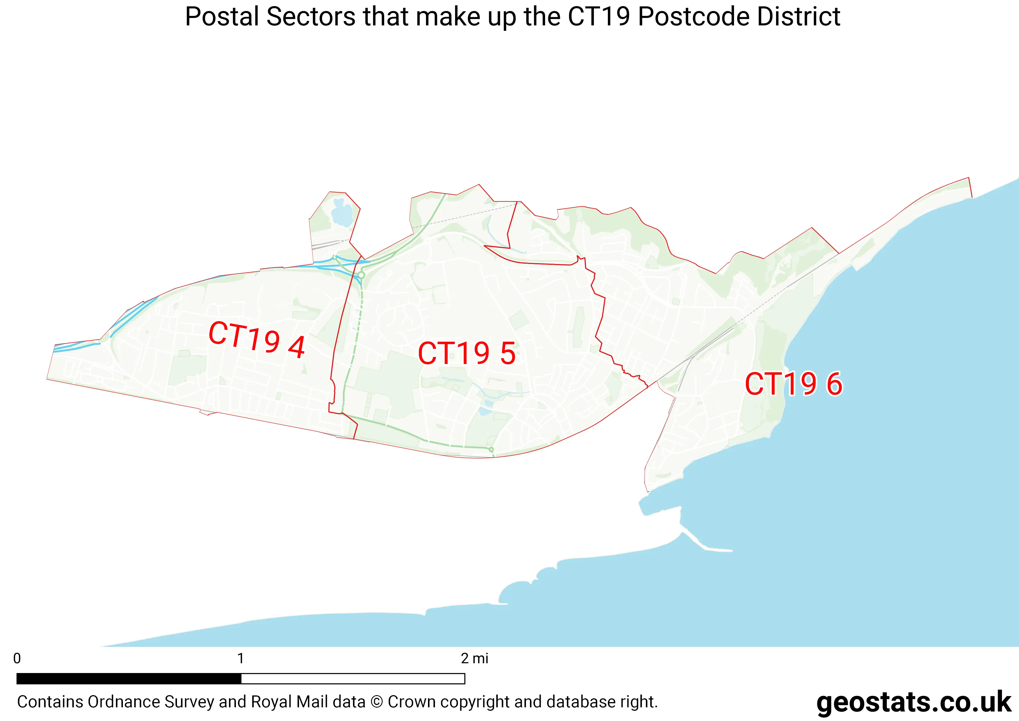 Map of the CT19  District