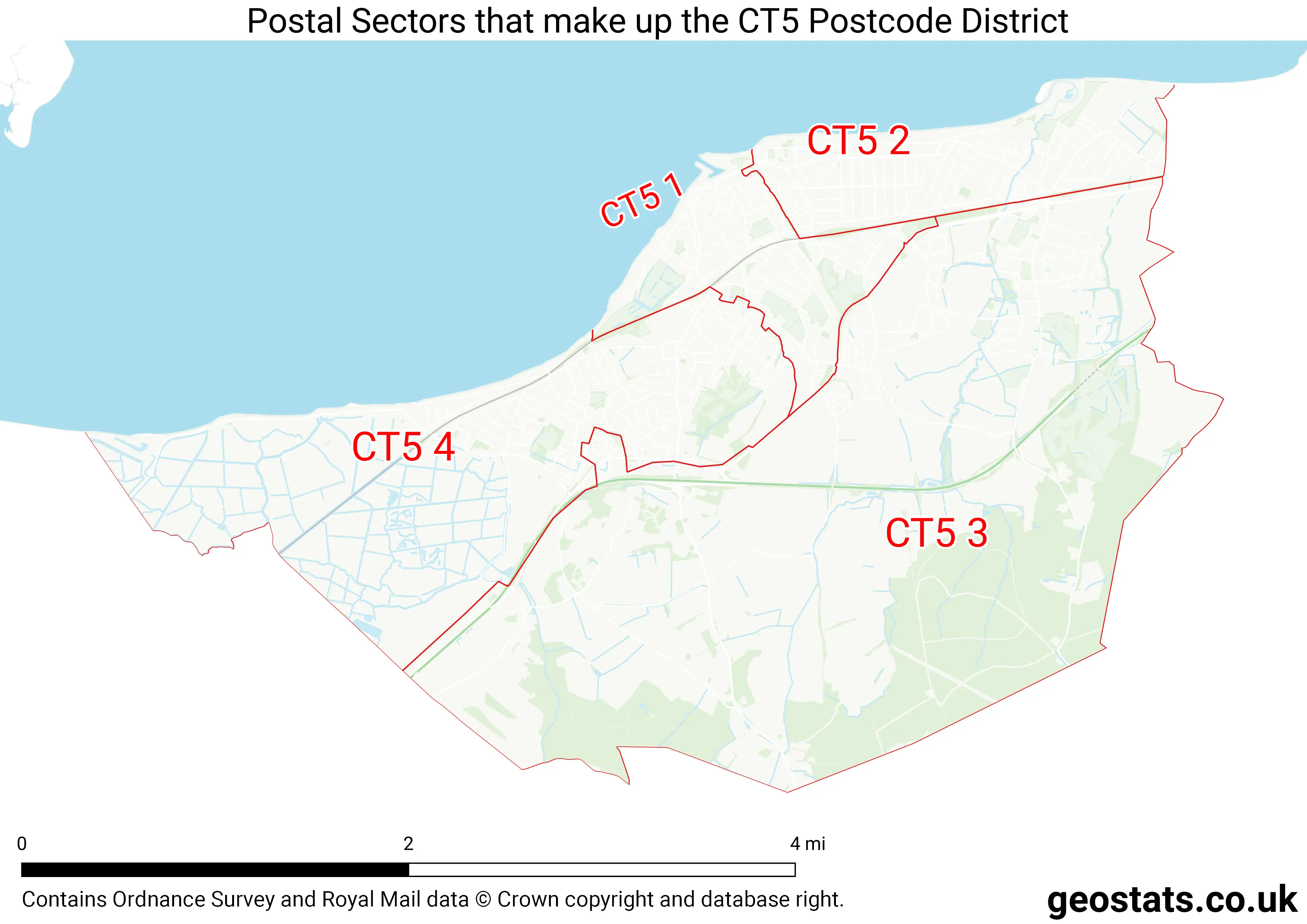 Map of the CT5  District