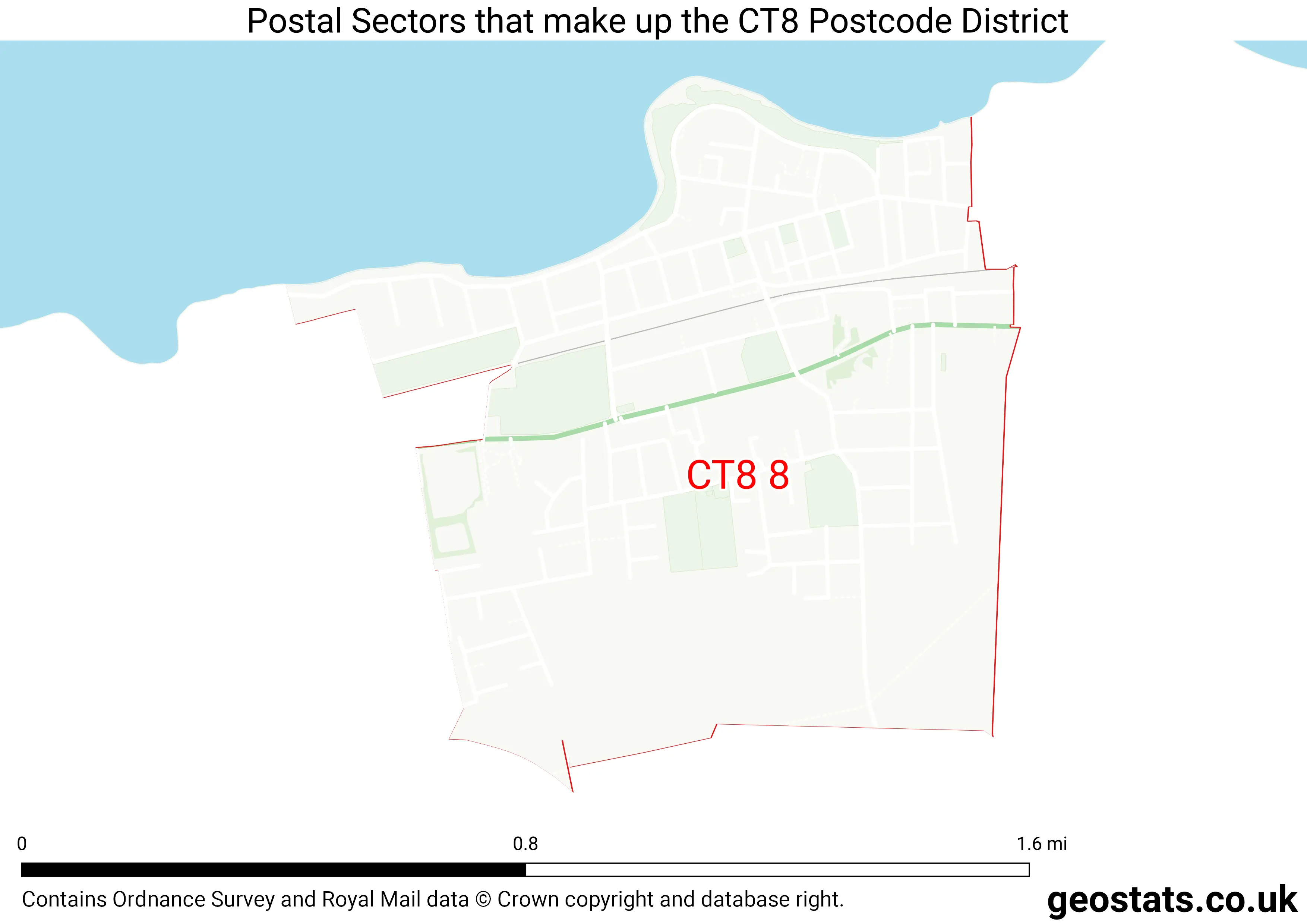 Map of the CT8  District