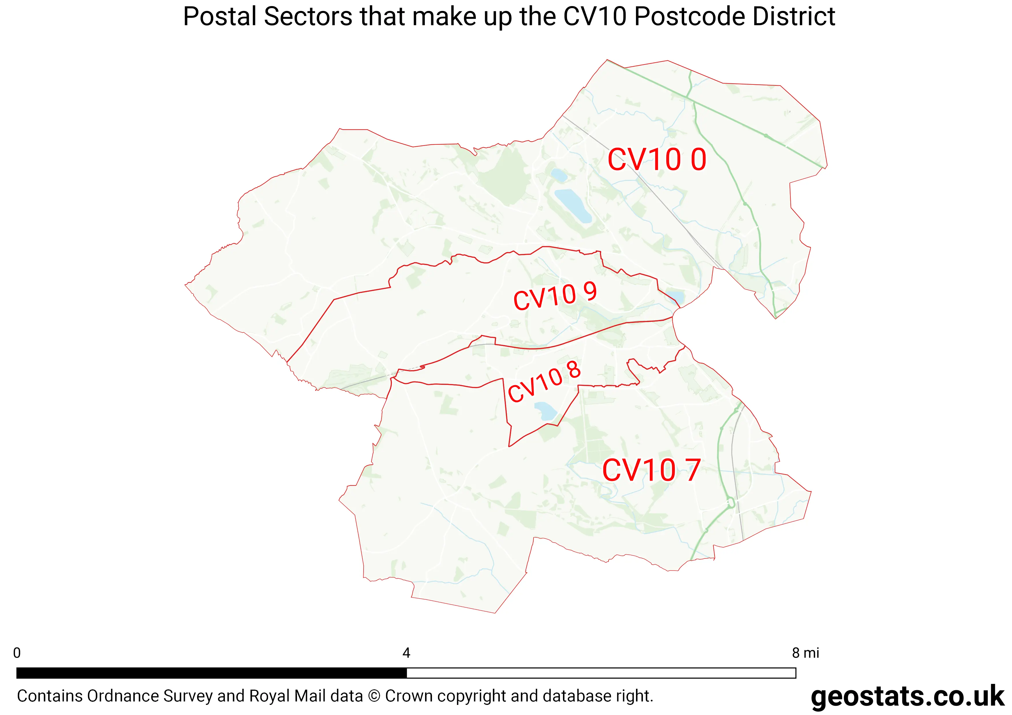 Map of the CV10  District