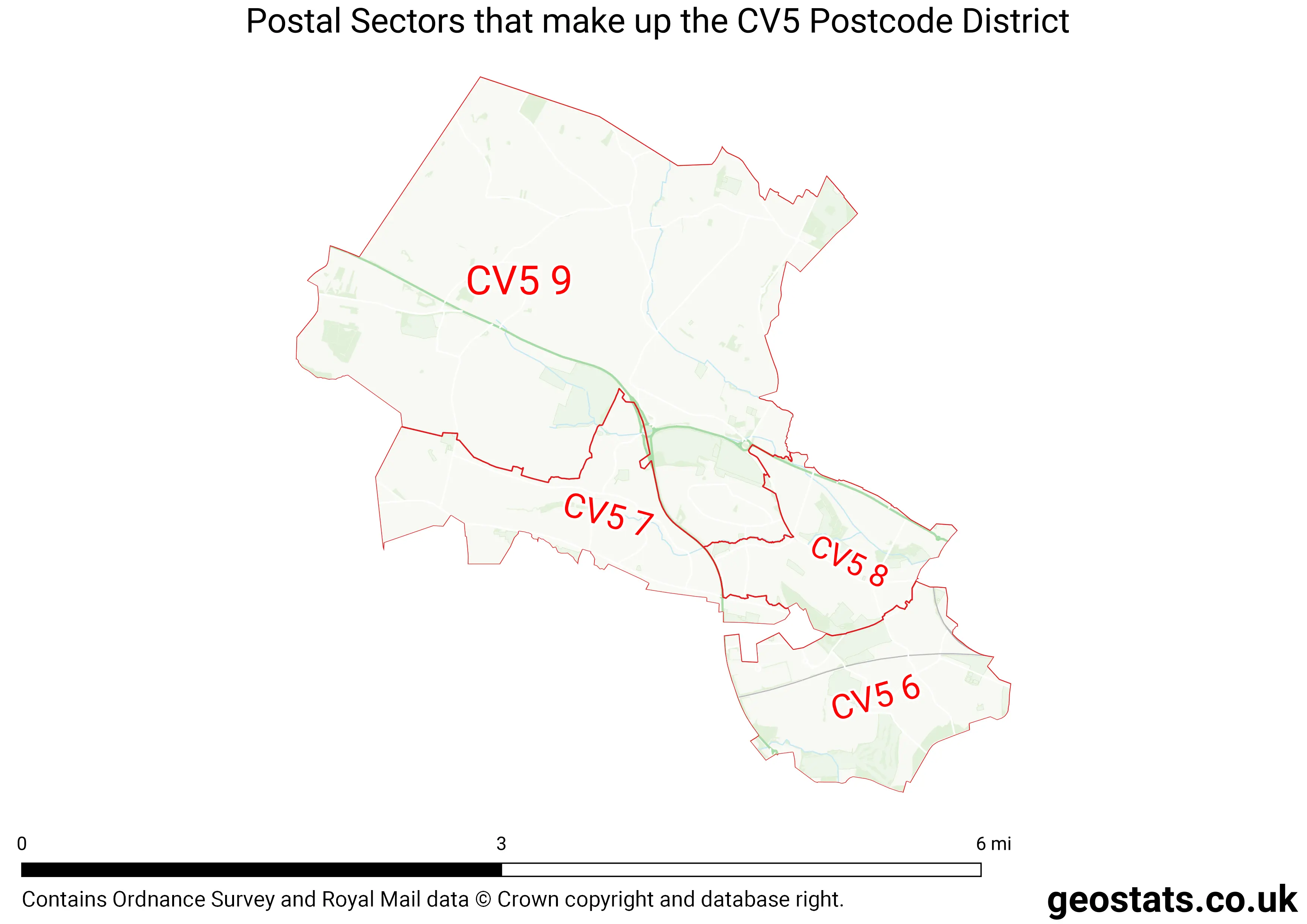 Map of the CV5  District