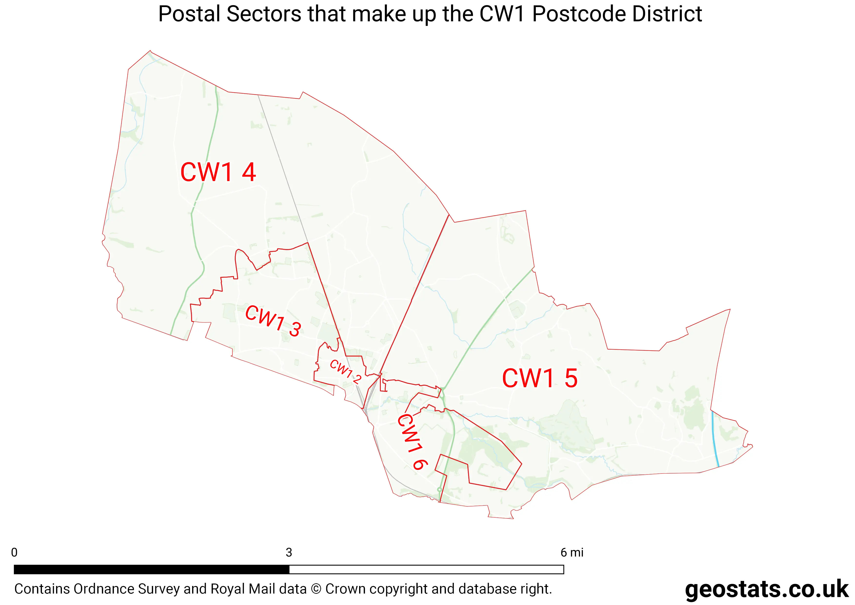 Map of the CW1  District