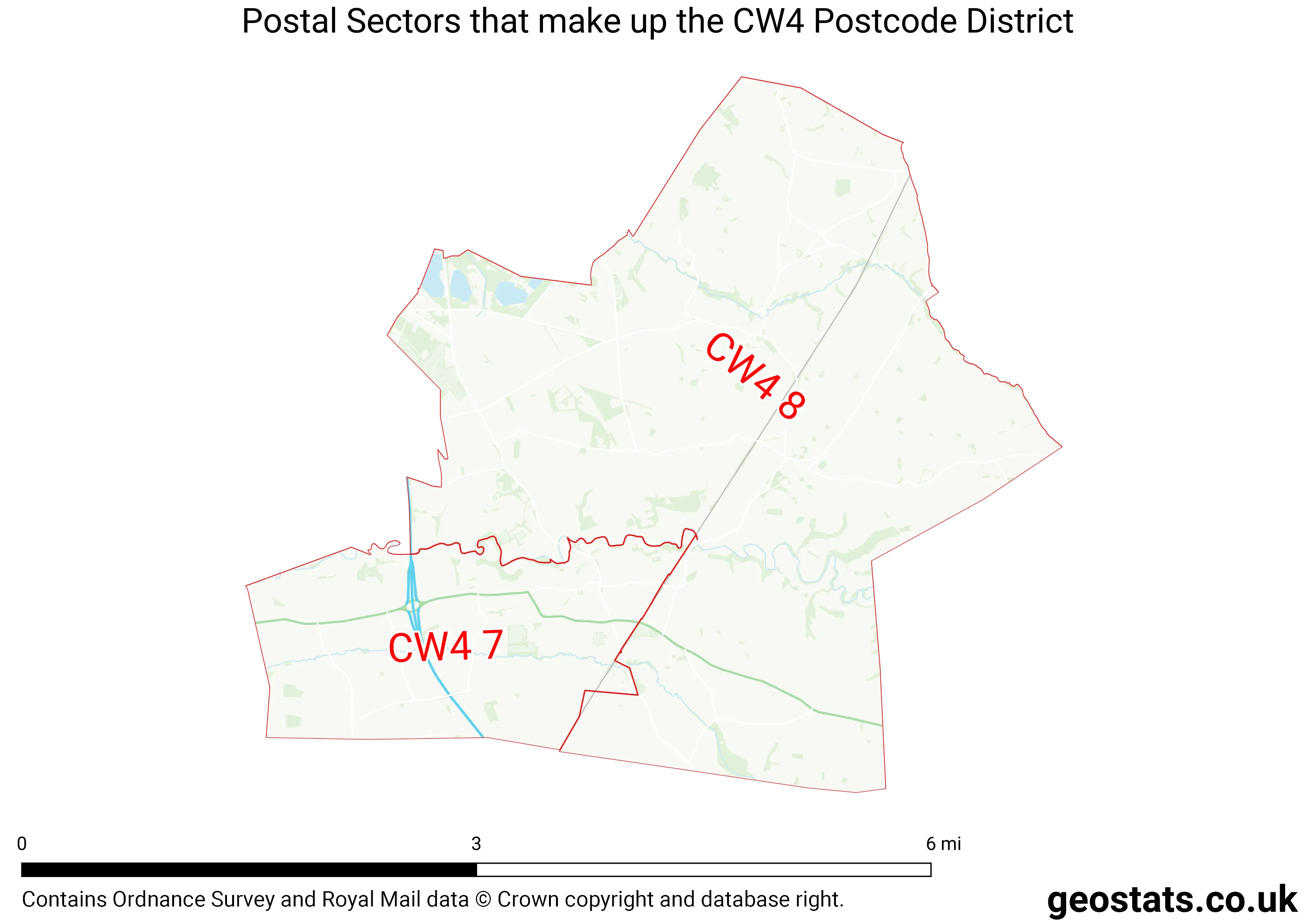 Map of the CW4  District