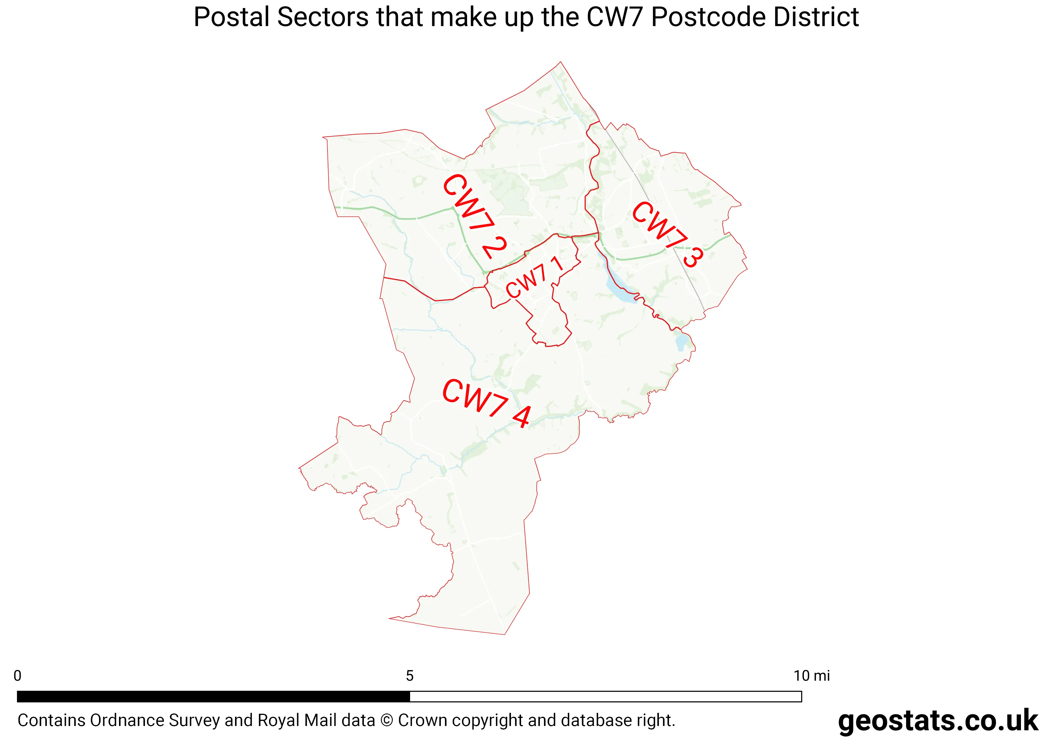 Map of the CW7  District