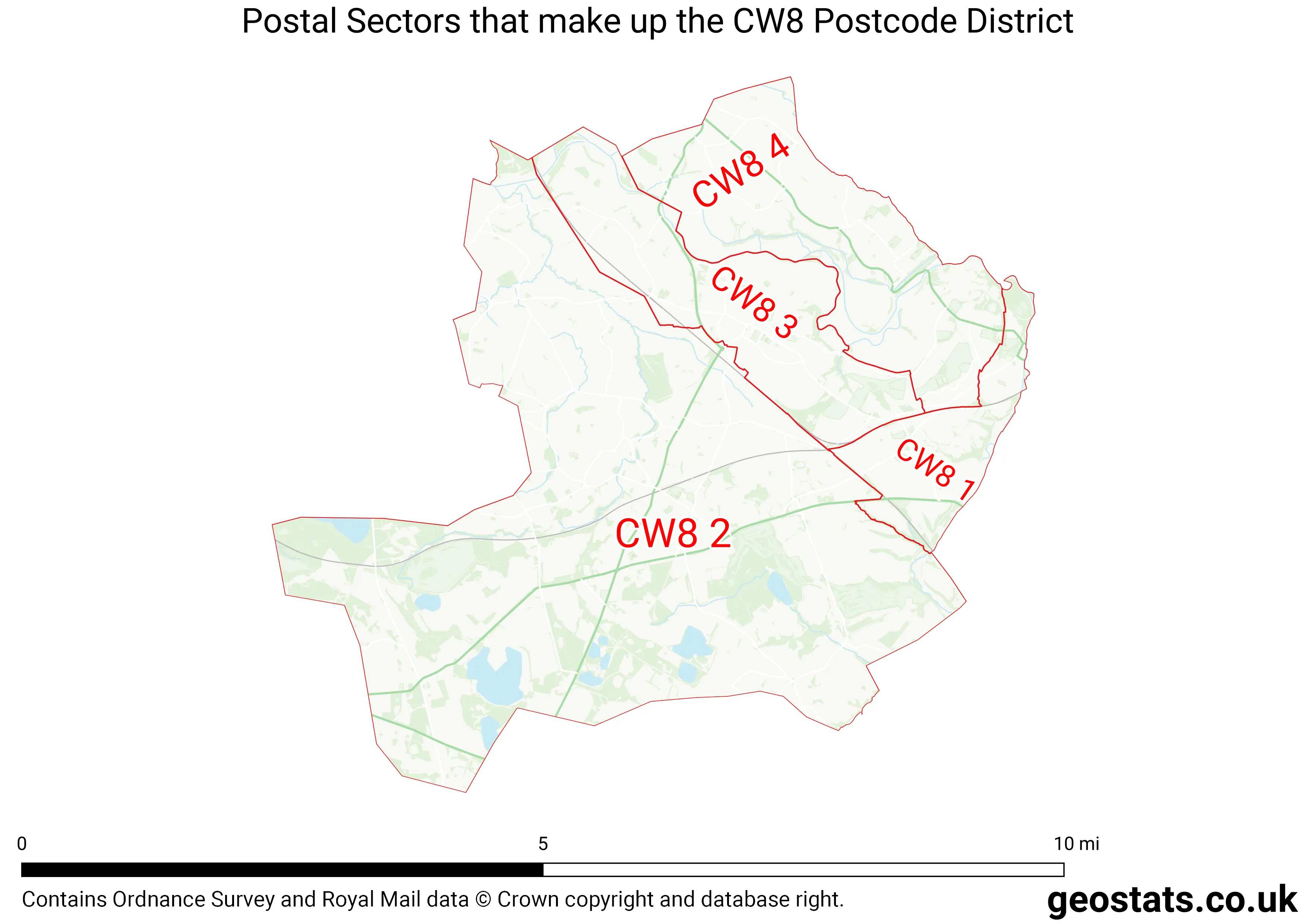 Map of the CW8  District