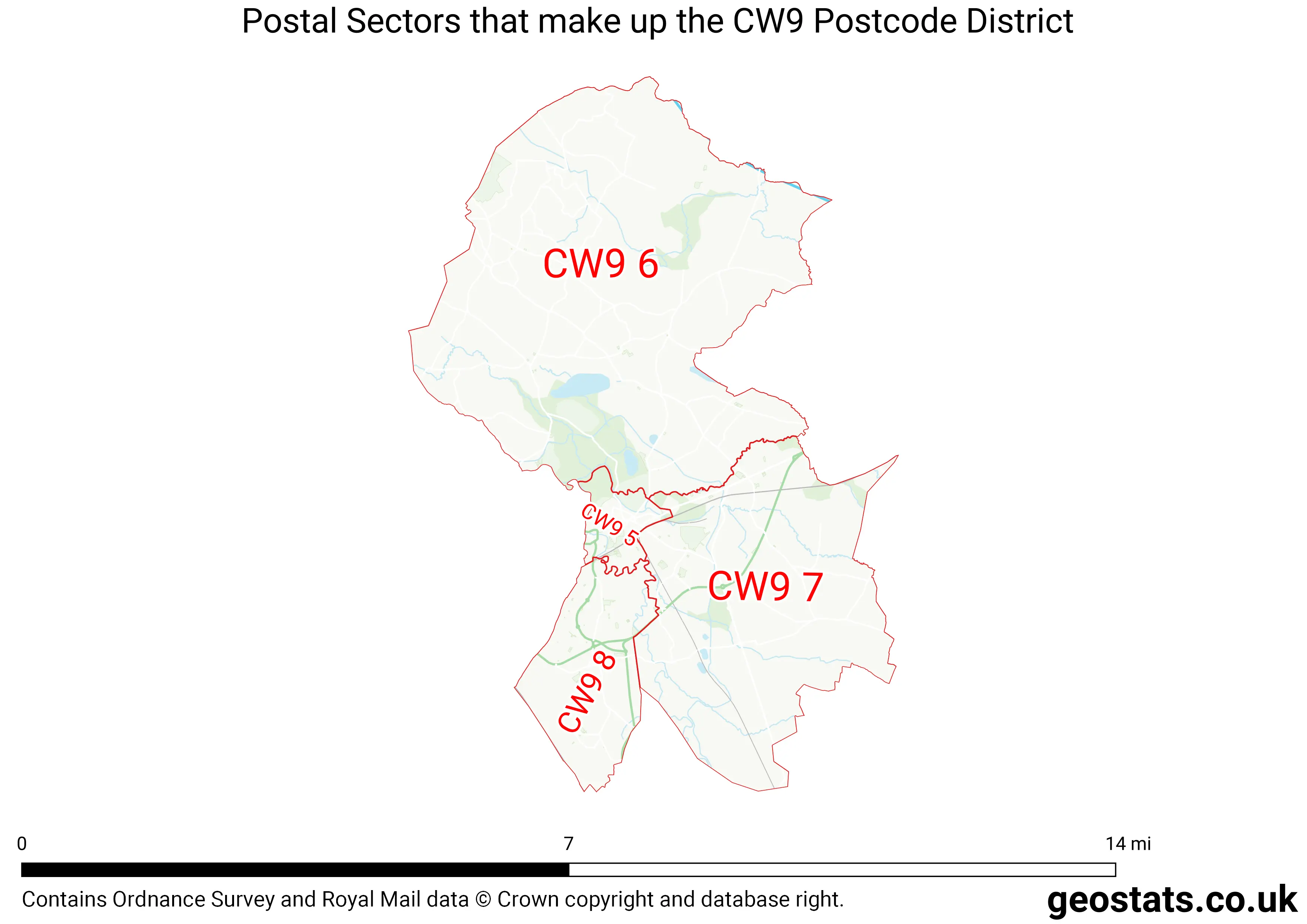 Map of the CW9  District