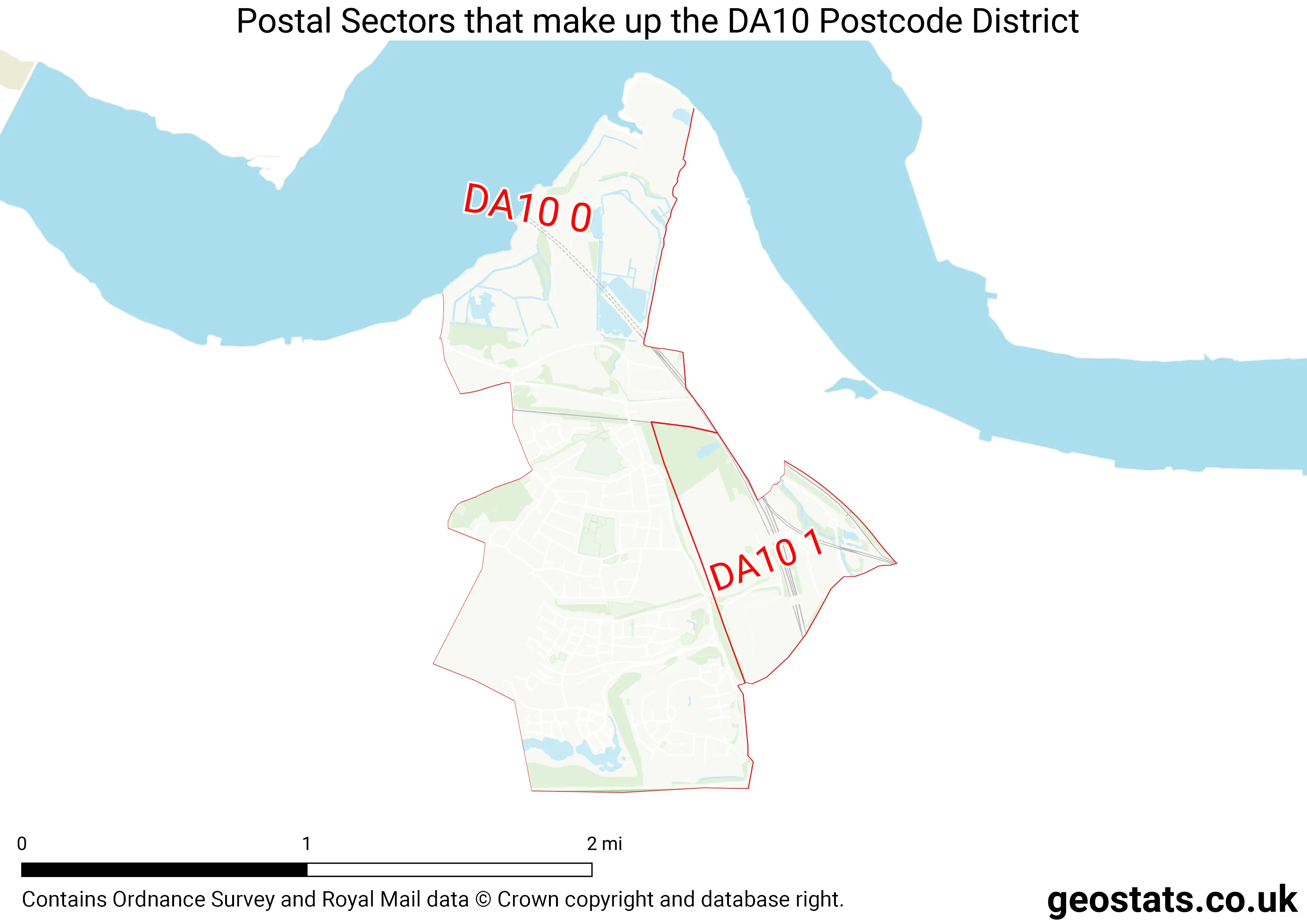 Map of the DA10  District