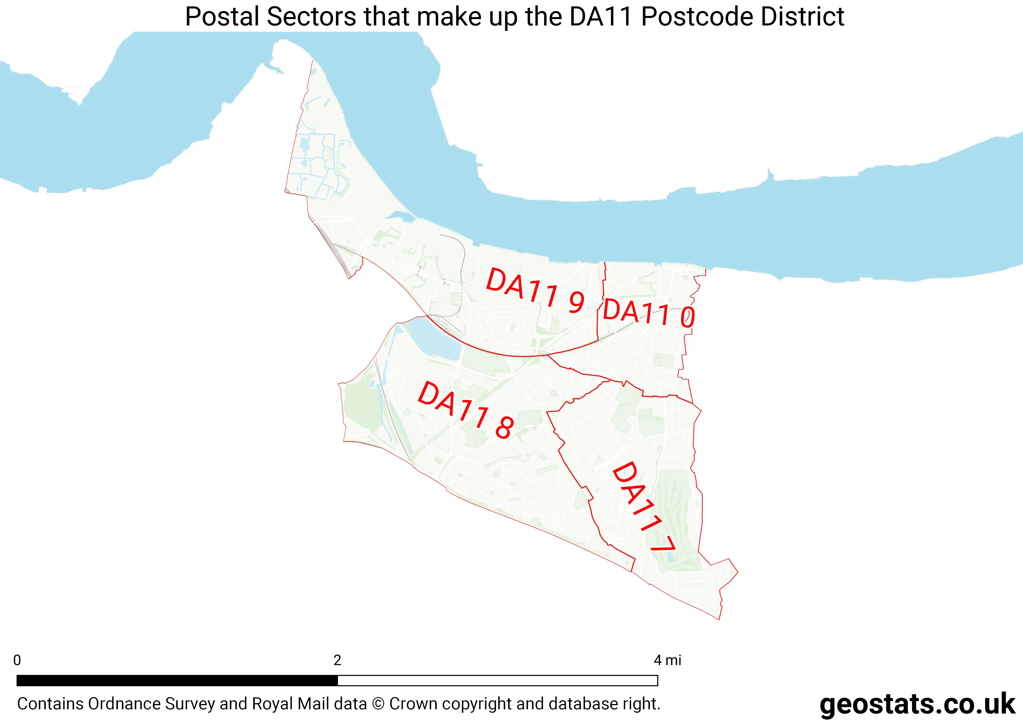 Map of the DA11  District