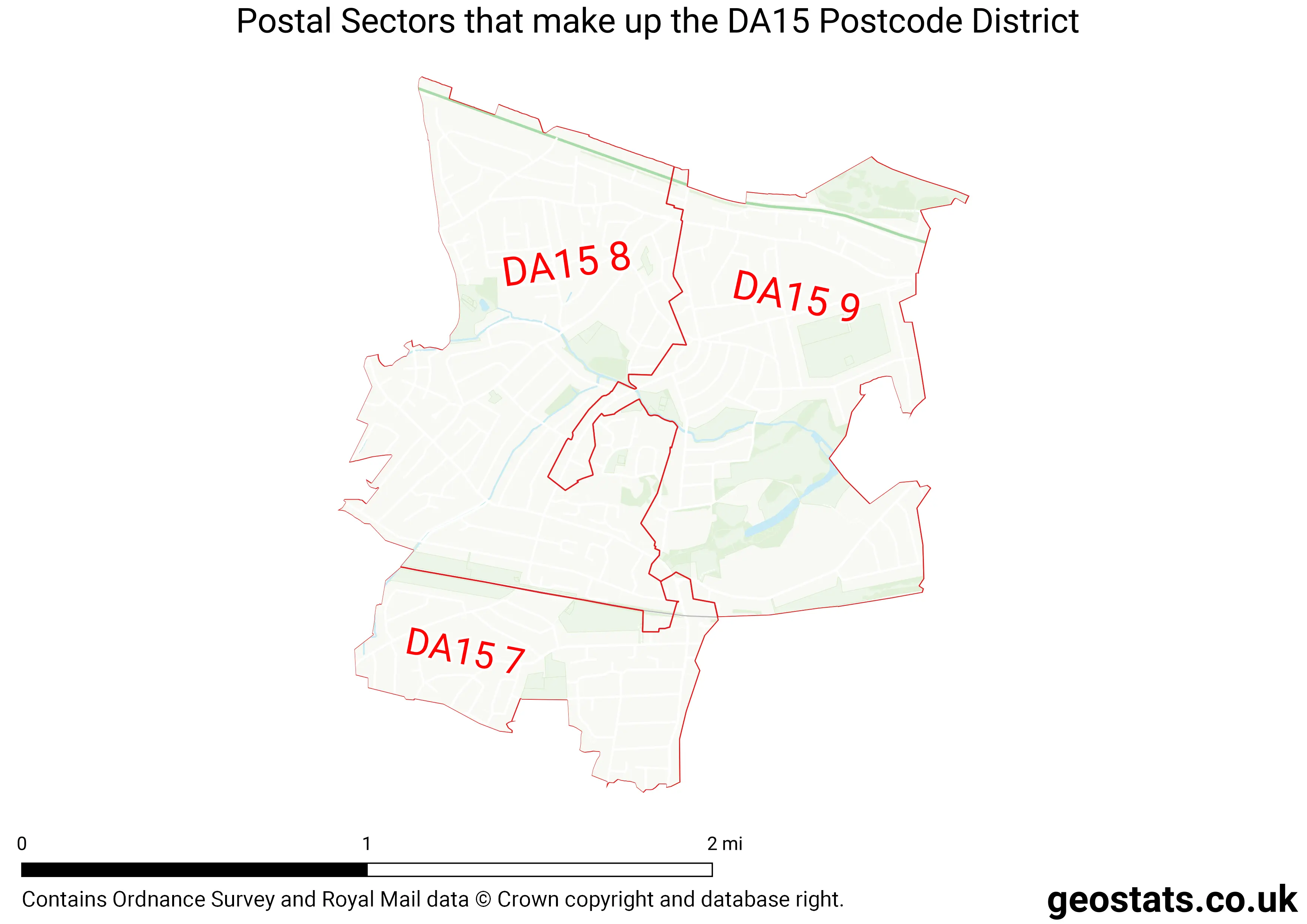 Map of the DA15  District