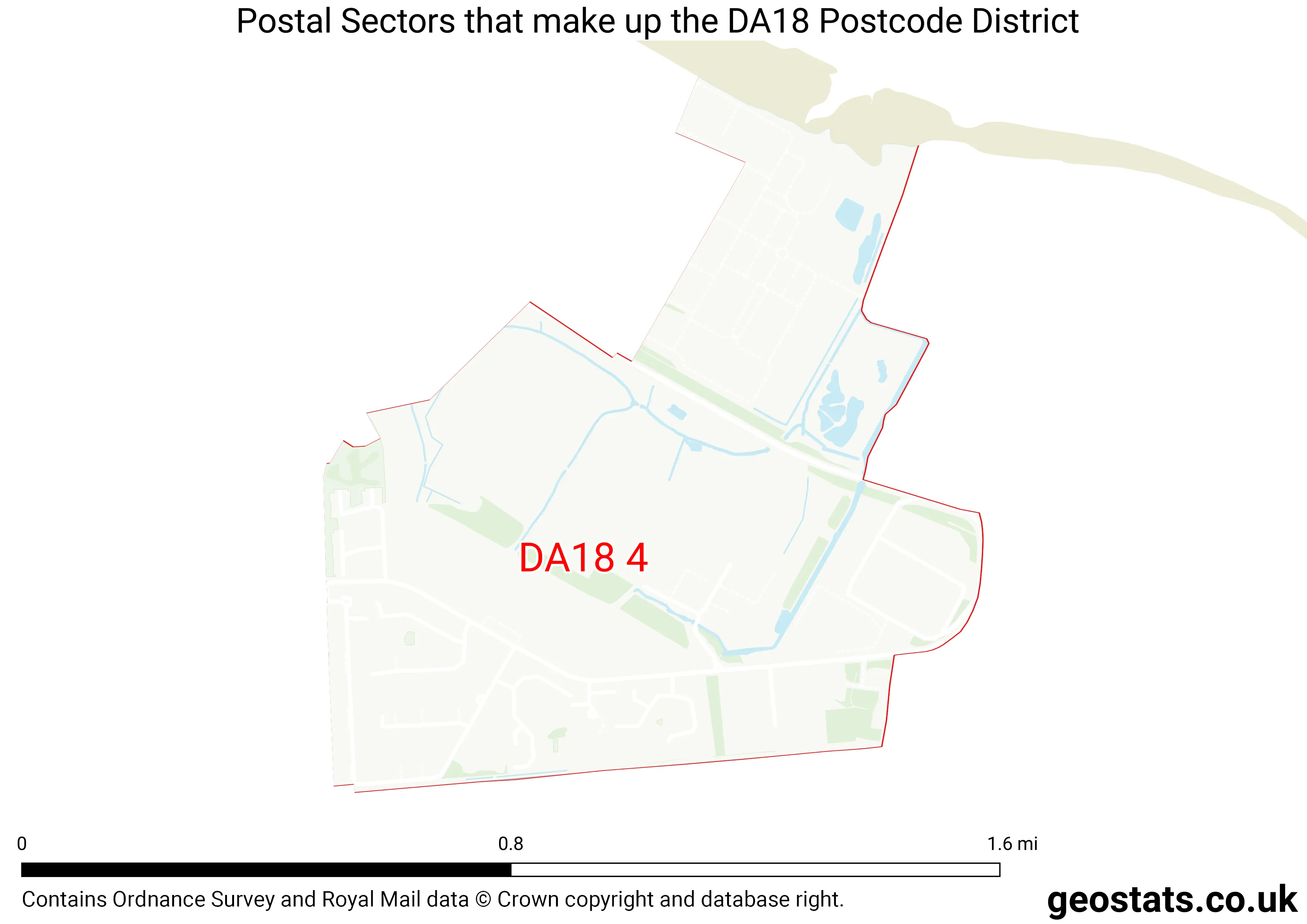 Map of the DA18  District