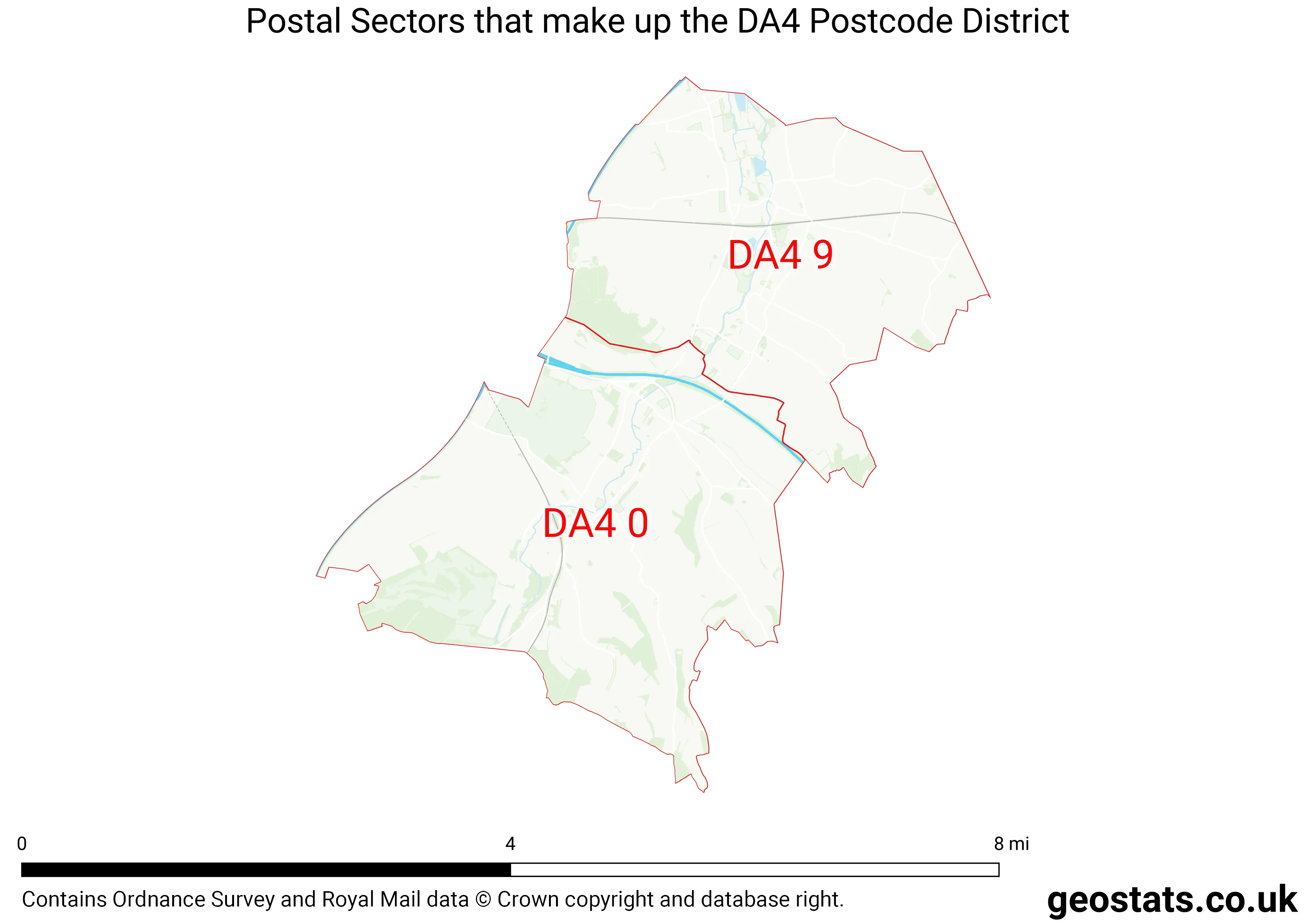 Map of the DA4  District